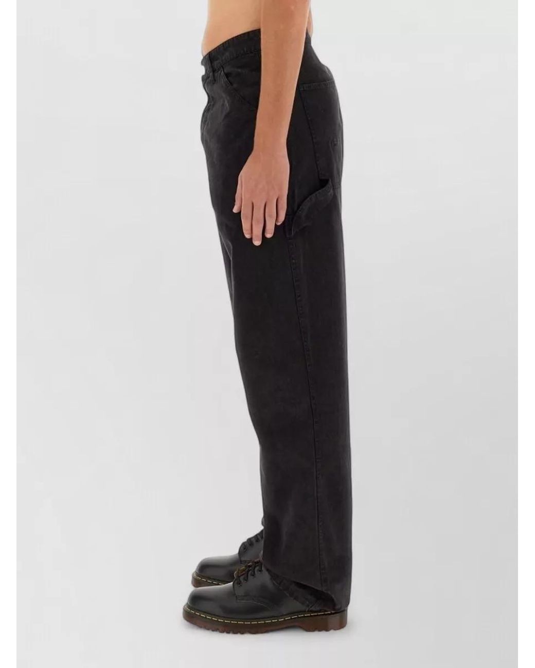 AWAKE NY Black Cotton Straight-Leg Jeans for men