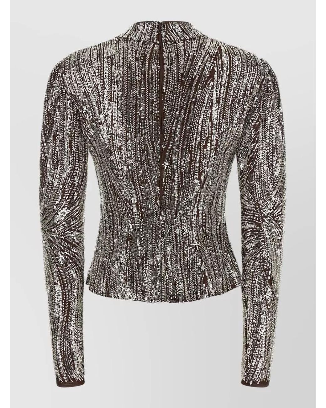 Rabanne Gray Sequin Top