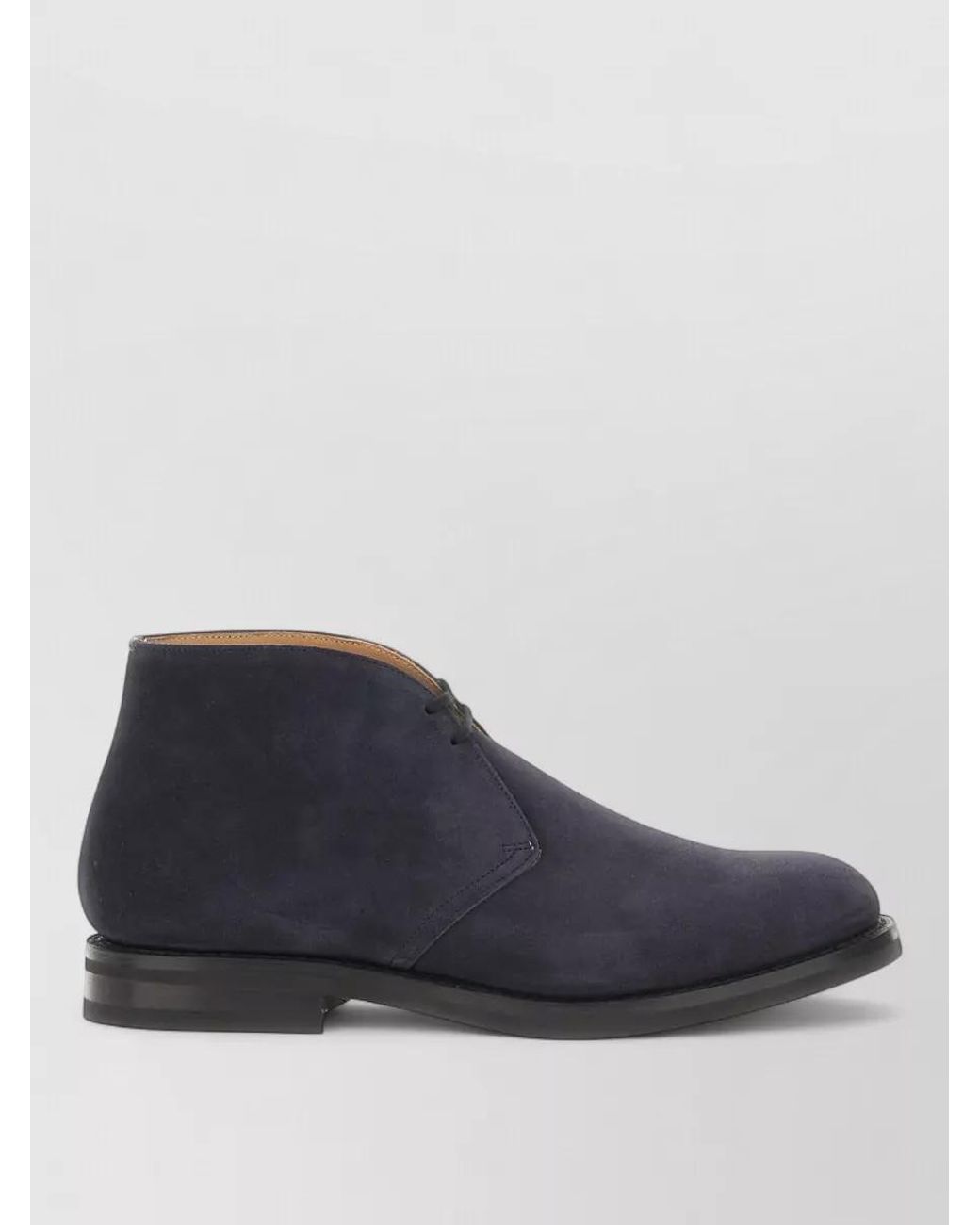 Church's Blue Suede Leather Ankle Boots for men