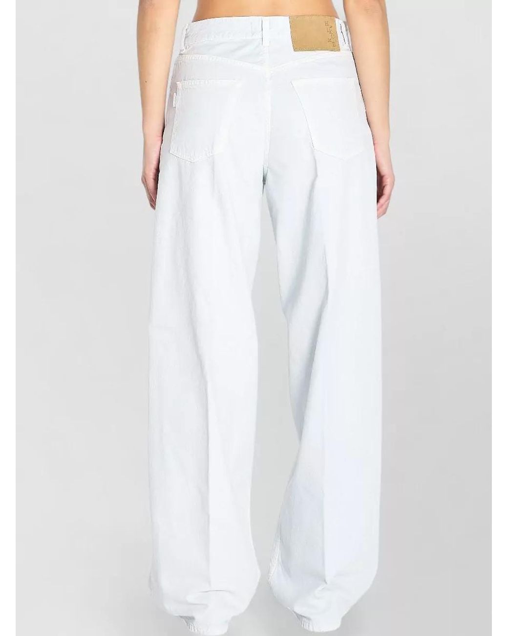 Haikure White Linen-Blend Straight-Leg Trousers