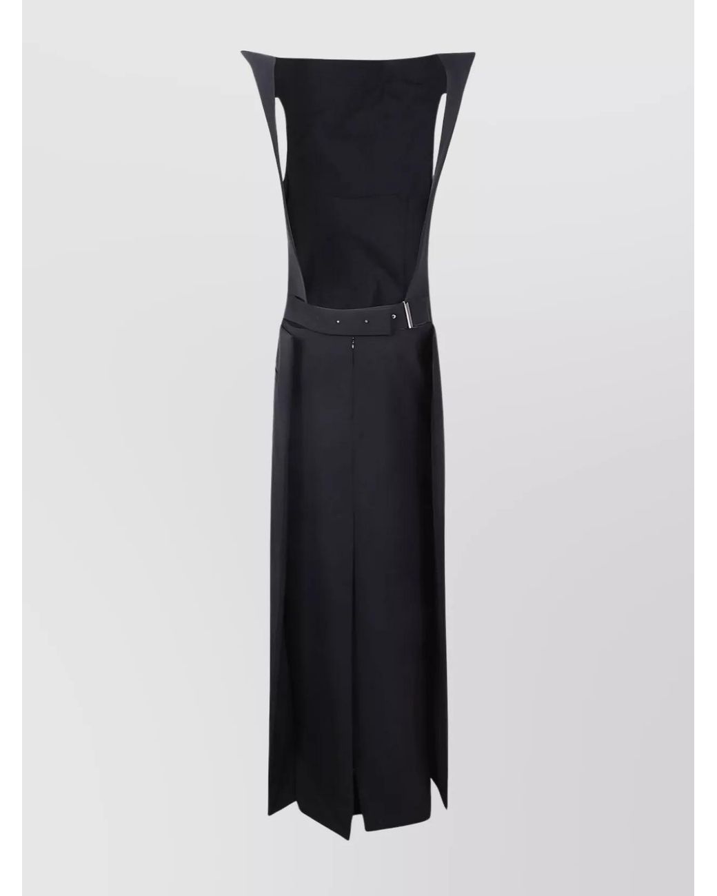 Jean Paul Gaultier Blue Backless Belted Midi Dress