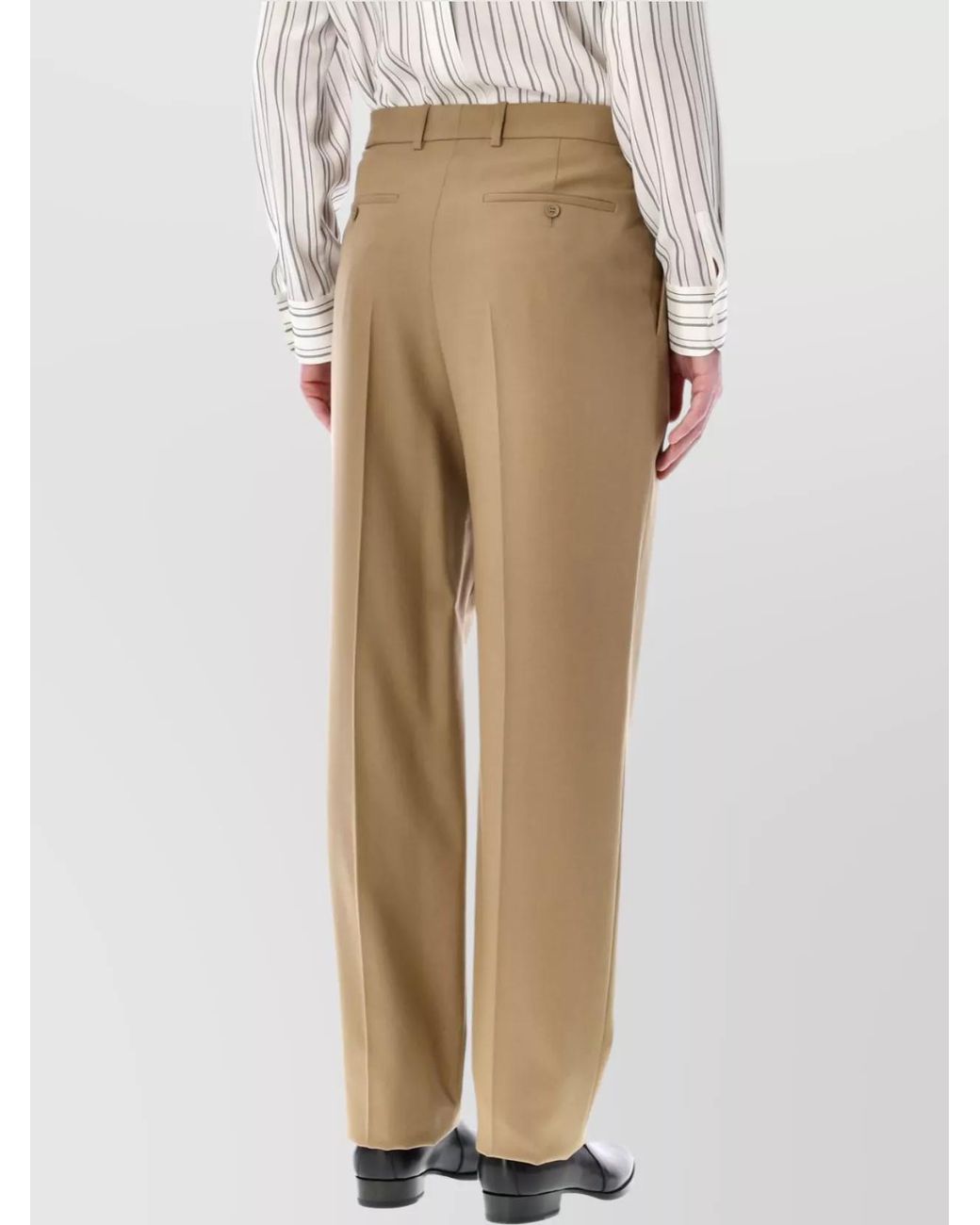 Saint Laurent Natural Gabardine Pants for men