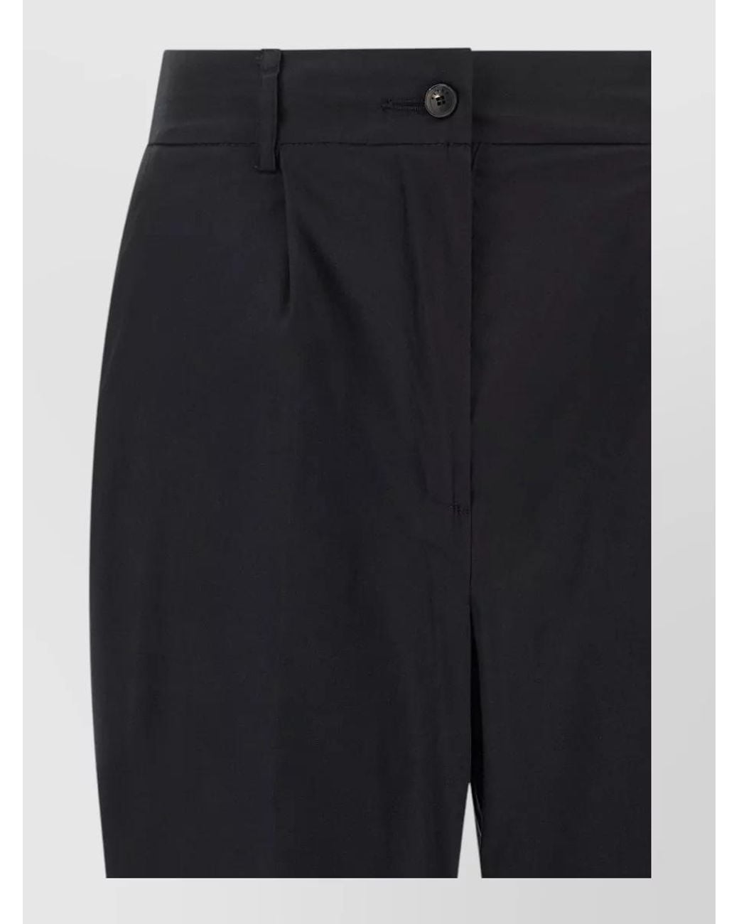 Kiton Blue Cotton Poplin Tapered Trousers
