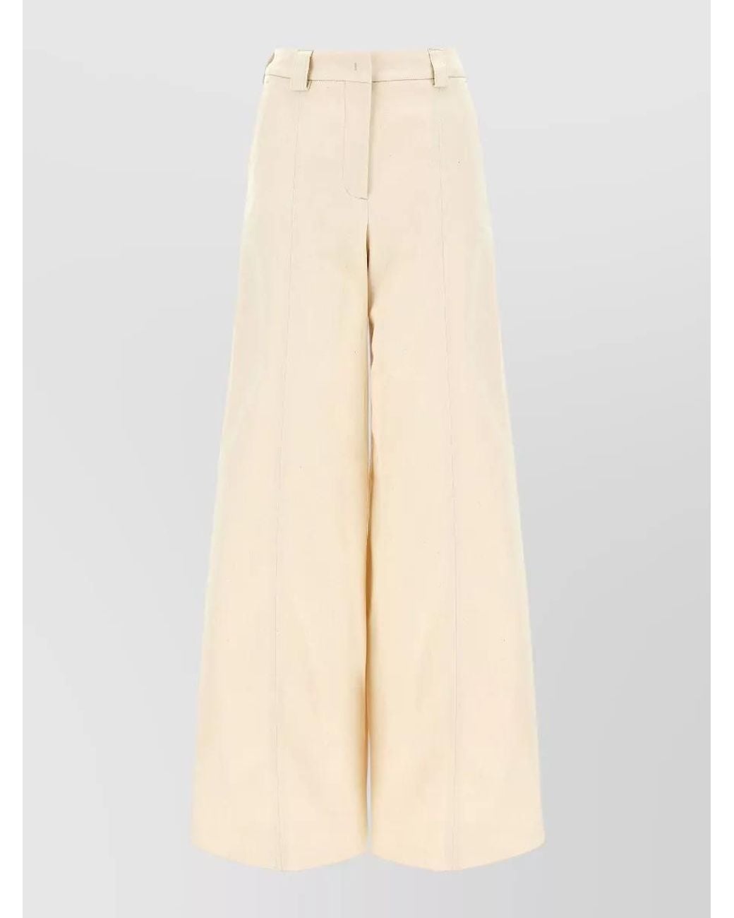 Thelatest Natural Alma Wide-Leg Trousers