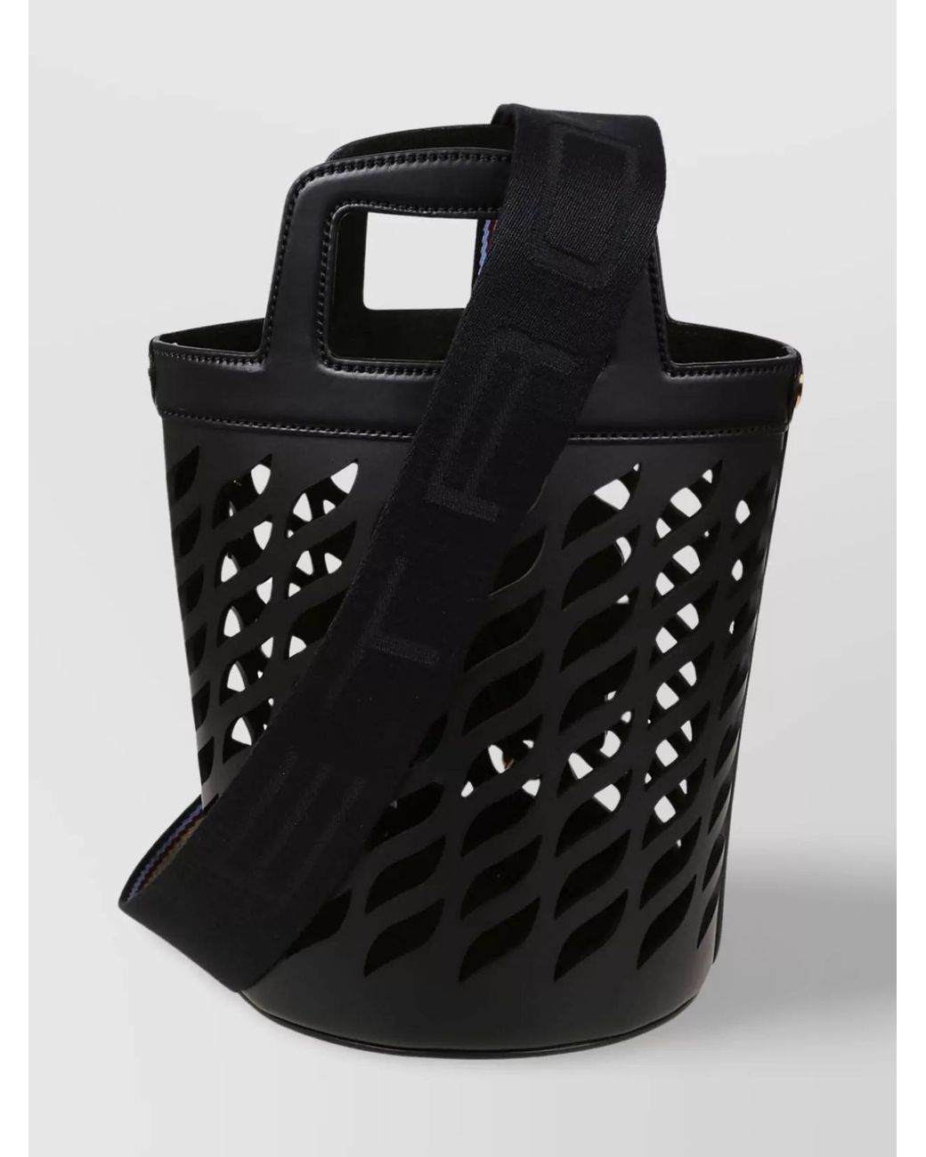 Etro Black Na Leather Bucket Bag