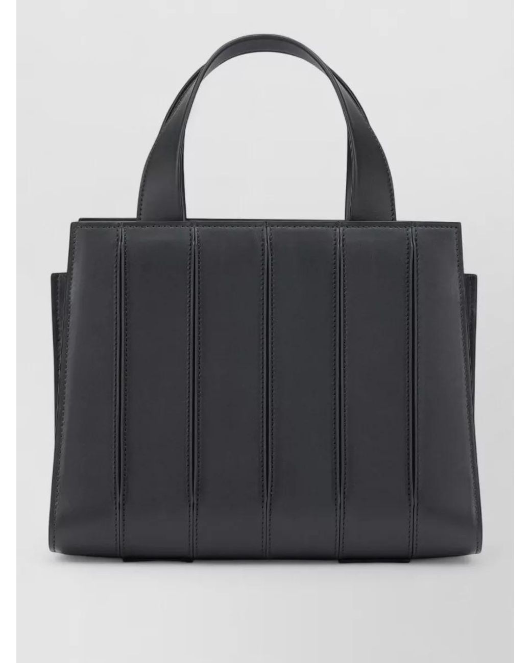 Max Mara Black Calf Leather Whitney Bag 5 Small Tote Bag