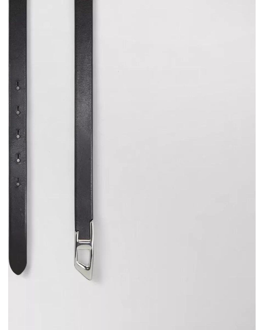 DIESEL Gray Leather Belt