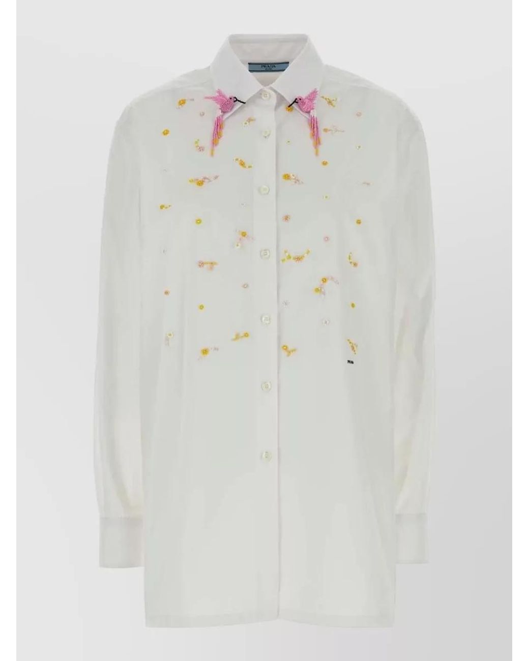 Prada White Cotton Shirt for men