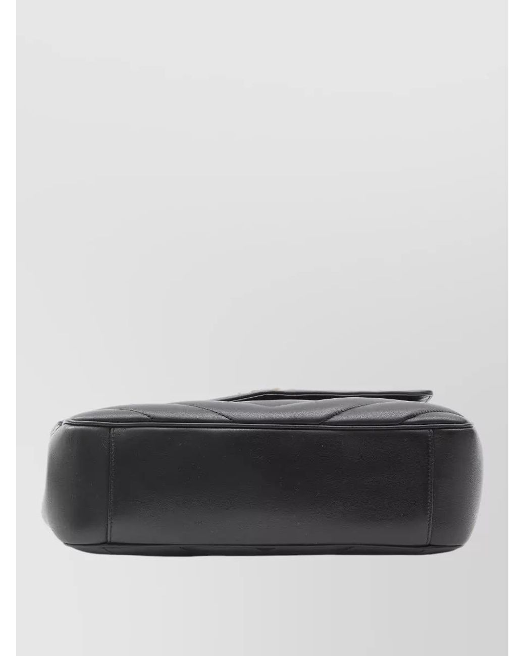 Saint Laurent Black Loulou Large Leather Shoulder Bag