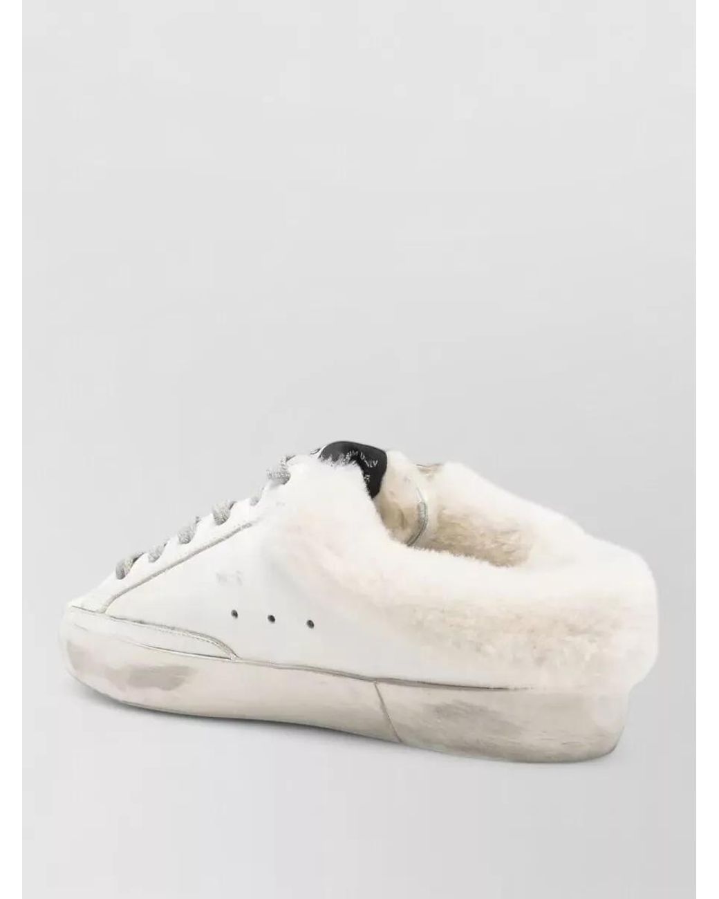 Golden Goose Deluxe Brand White Leather Slip-On Sabot Sneakers