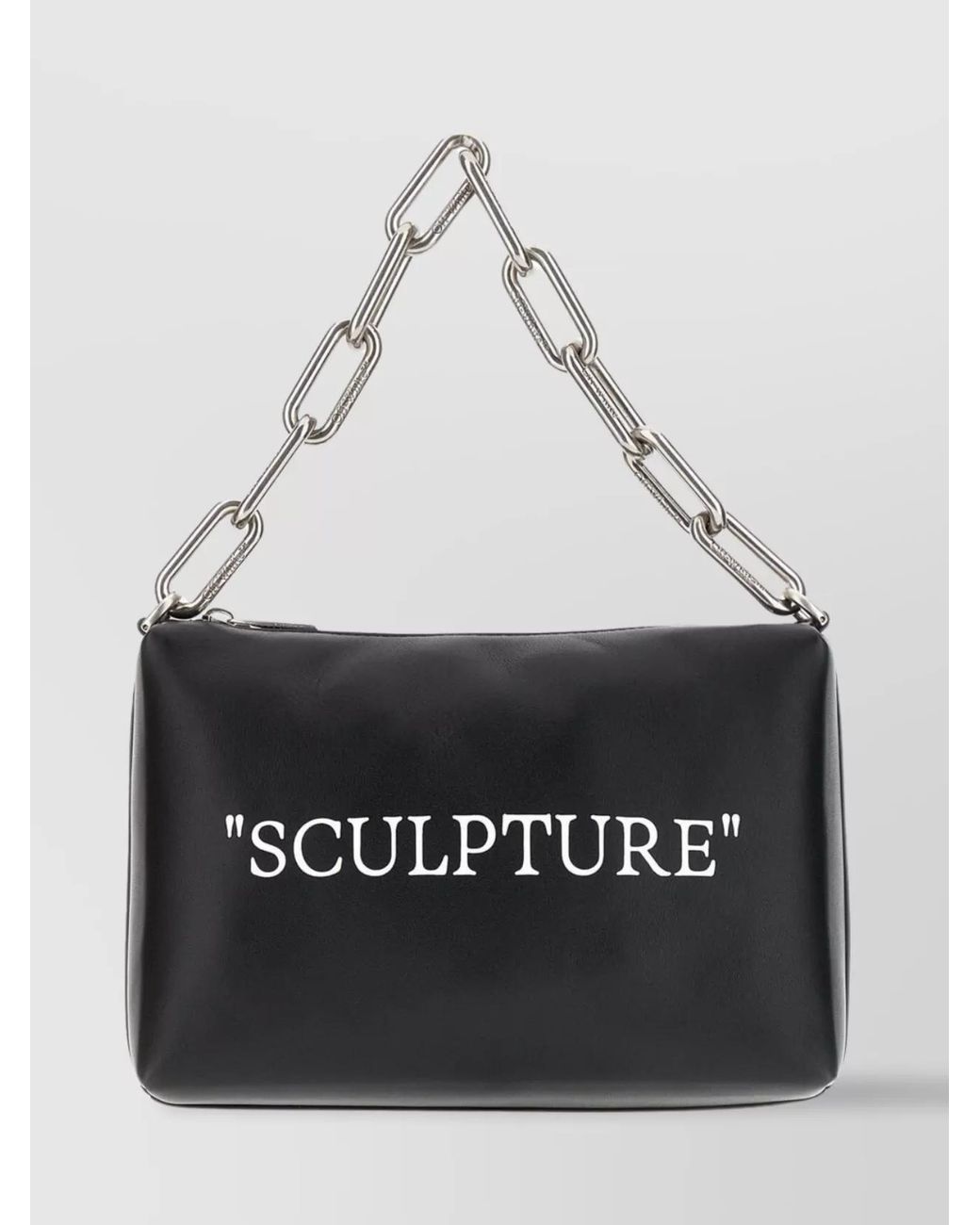 Off-White c/o Virgil Abloh Black Jackhammer Leather Shoulder Bag