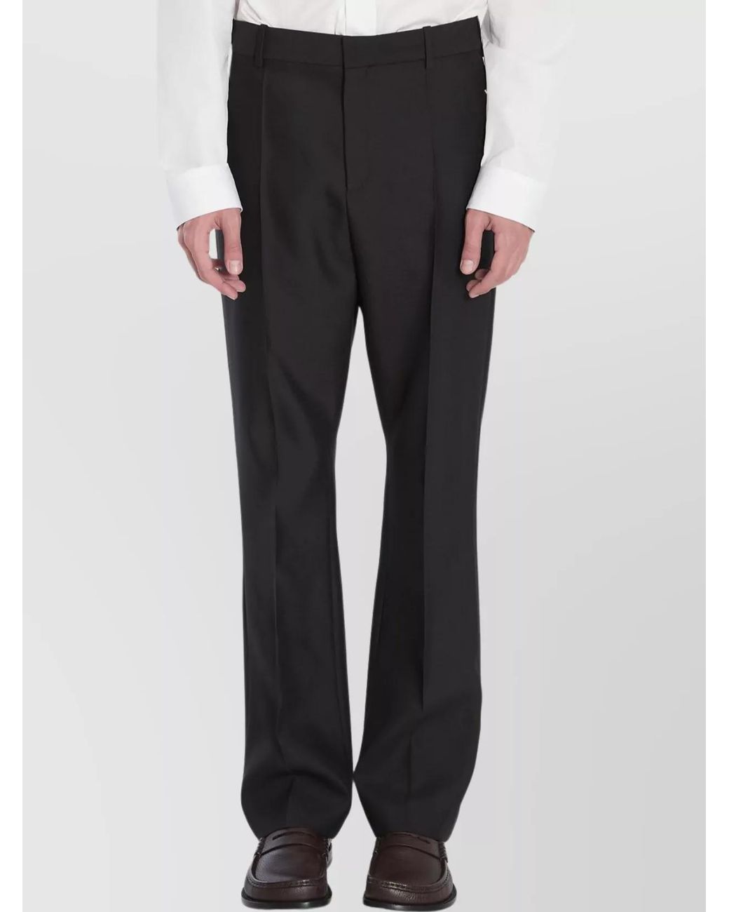 Loewe Black Tailored Wool And Silk Trousers for men