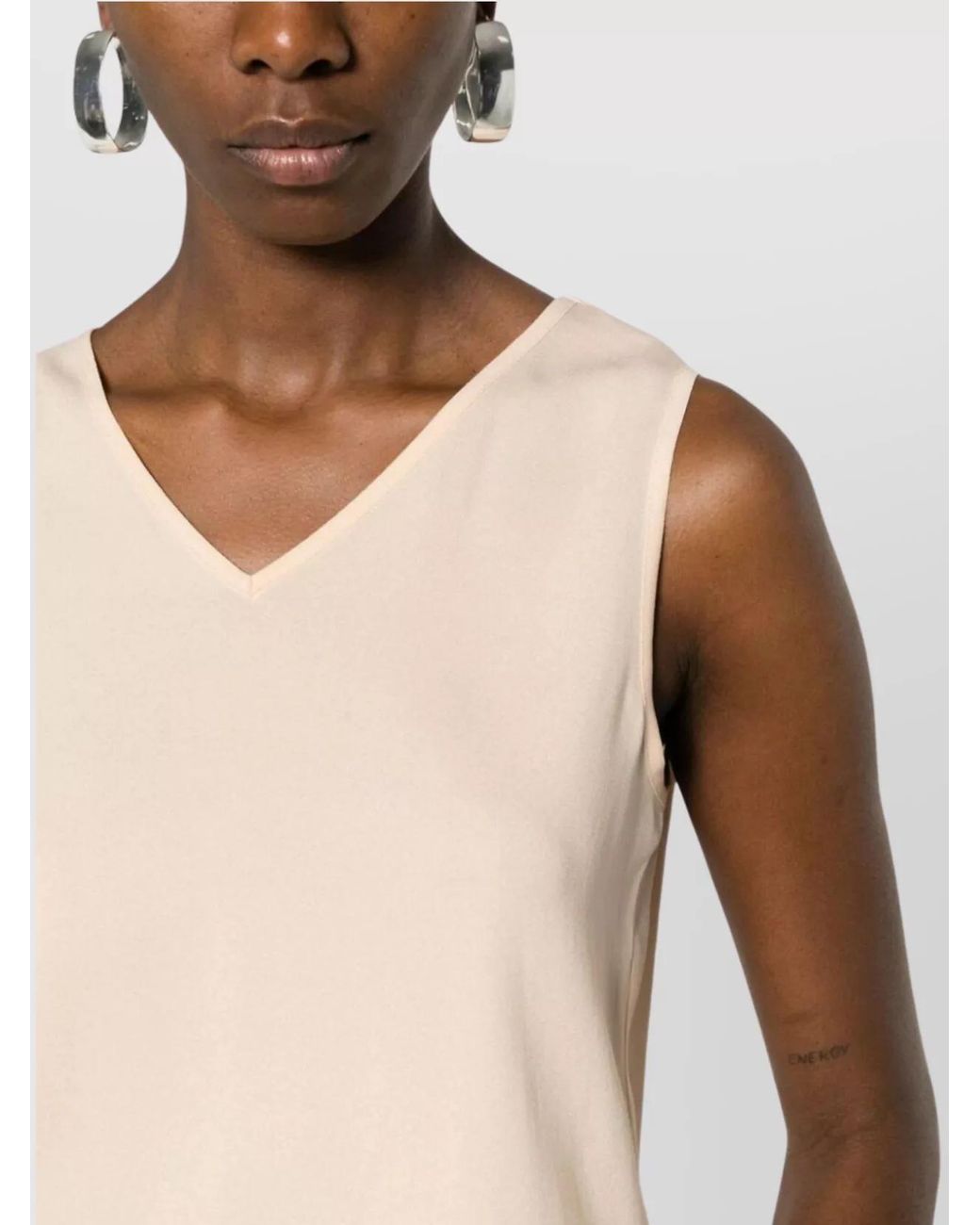 Fabiana Filippi Natural Tank Top