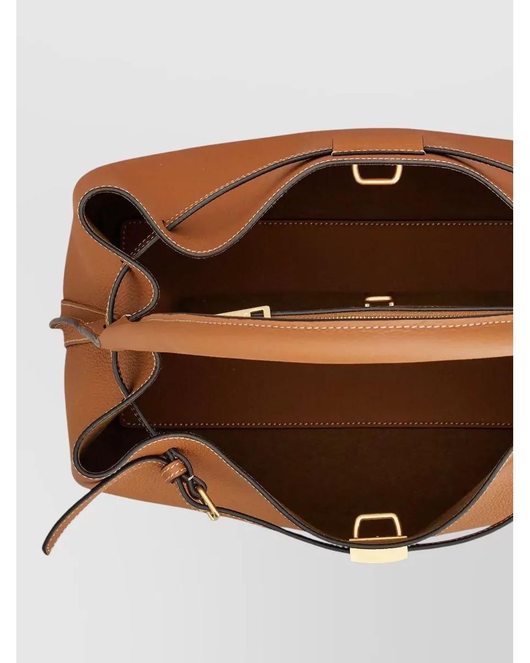 Tod's Brown T Timeless Small Leather Shoulder Bag