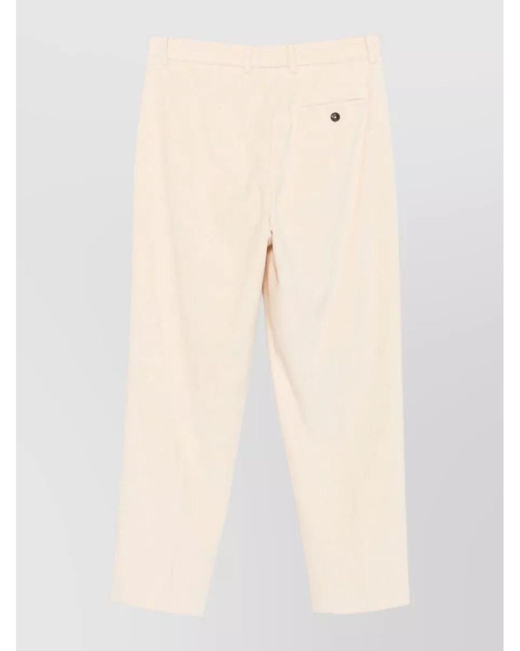 Circolo 1901 Natural Corduroy-Effect Carrot Tailored Trousers