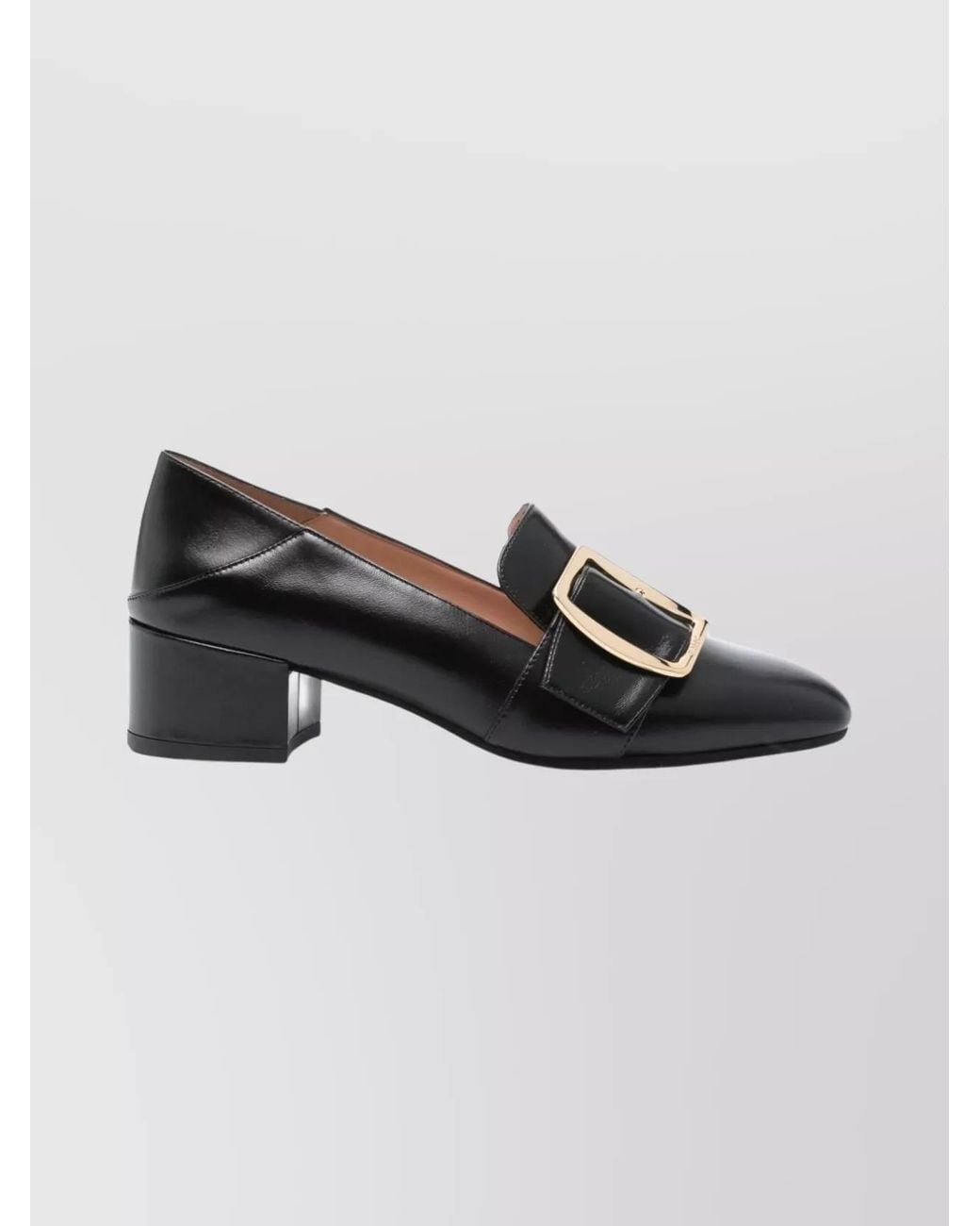 Bally Multicolor Leather Block Heel Loafers