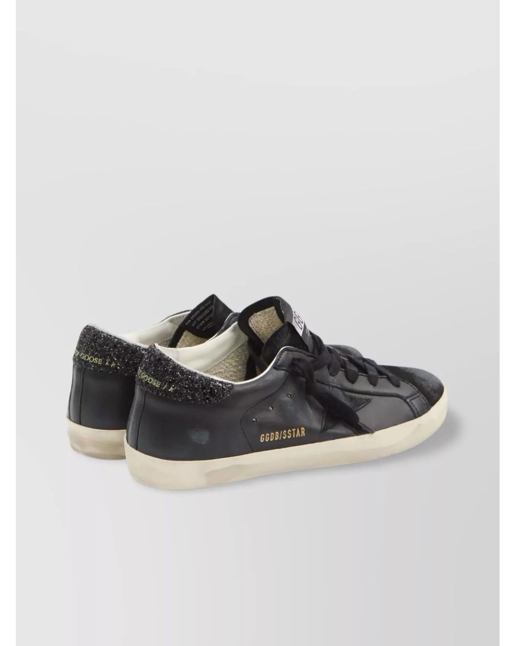 Golden Goose Deluxe Brand Black Super Star Vintage Suede Sneakers