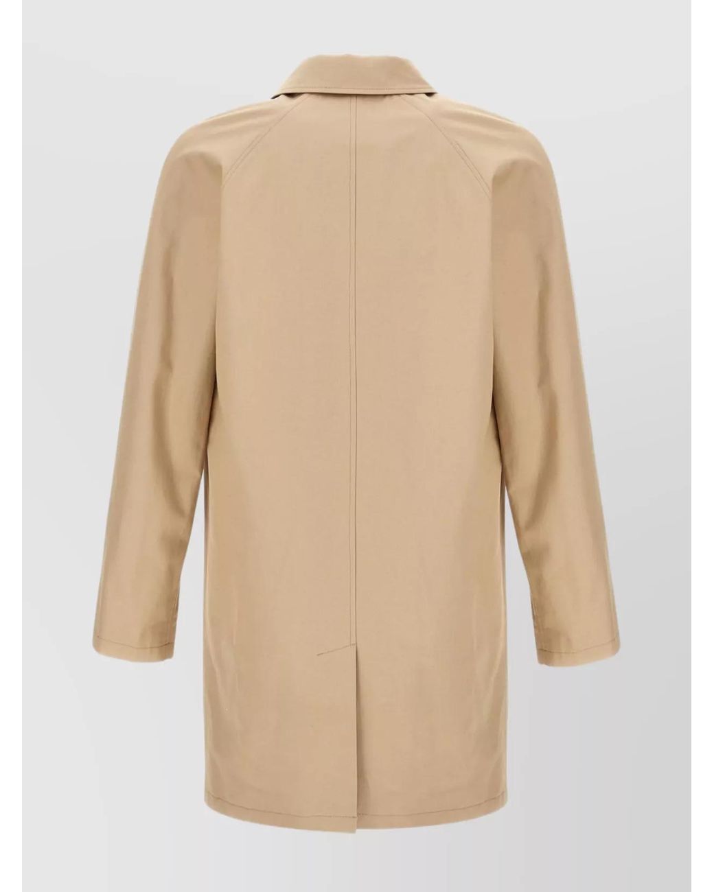 A.P.C. Natural Cotton Single-Breasted Trench Coat for men