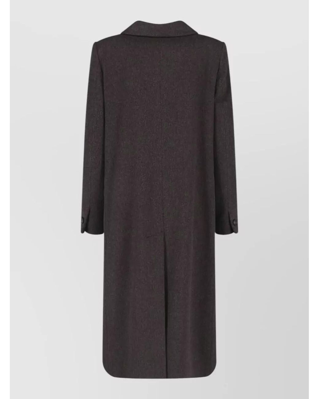 Tagliatore Black Virgin Wool Double Breasted Coat