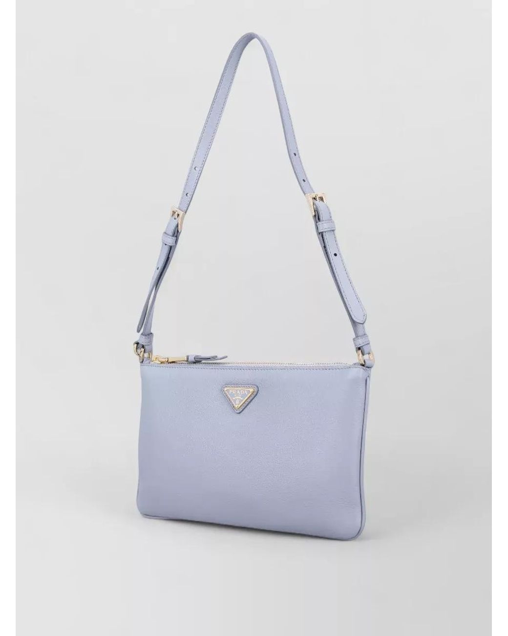 Prada White Cleo Calf Leather Shoulder Bag