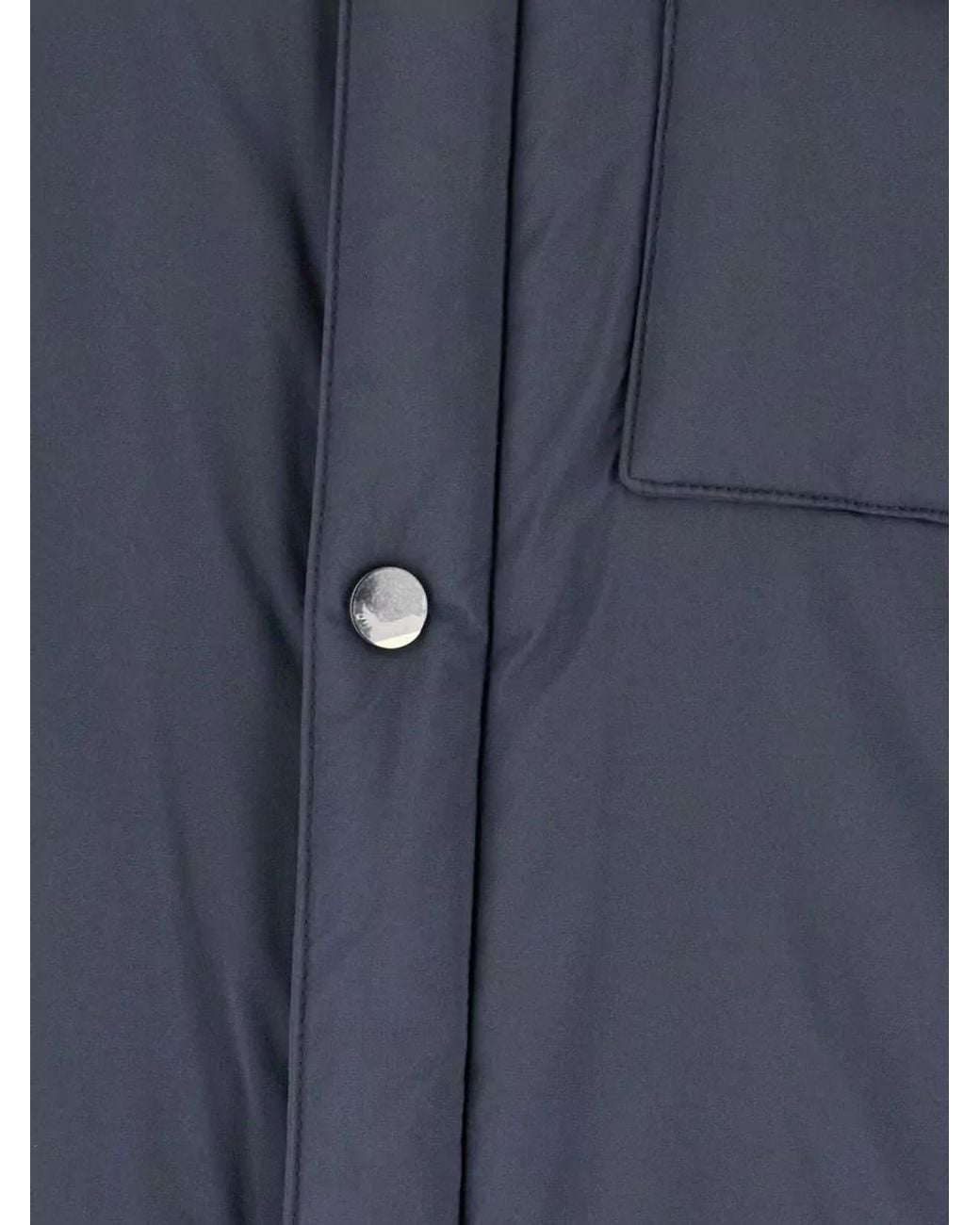 Burberry Blue Quilted Puffer Jacket for men