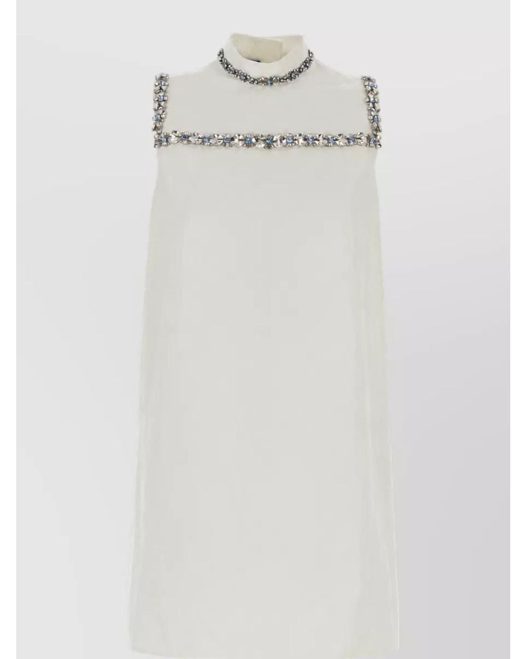 Prada White Cotton Blouse