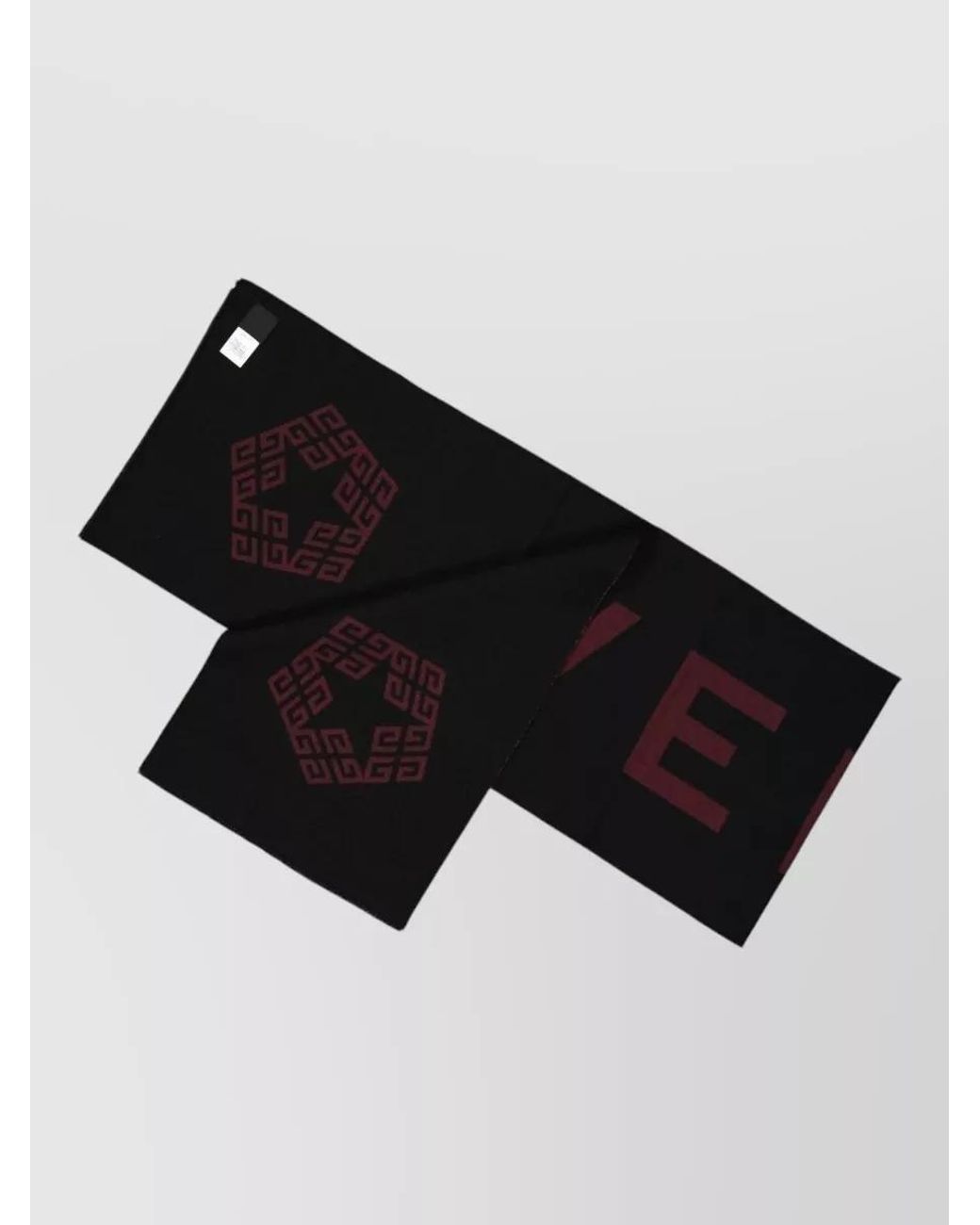 Givenchy Black Virgin Wool Scarf for men