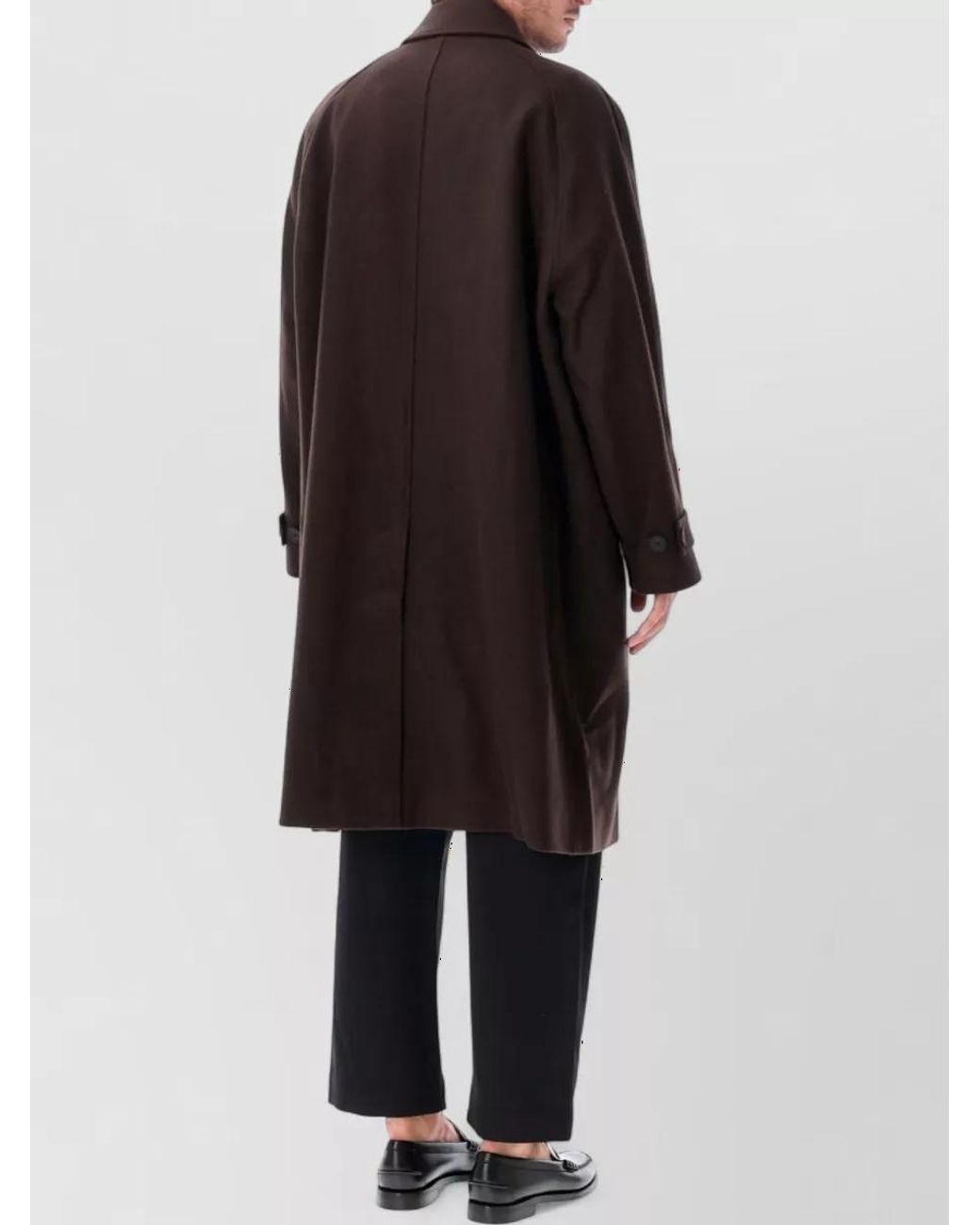 Studio Nicholson Black Wool Single Breasted Coat for men