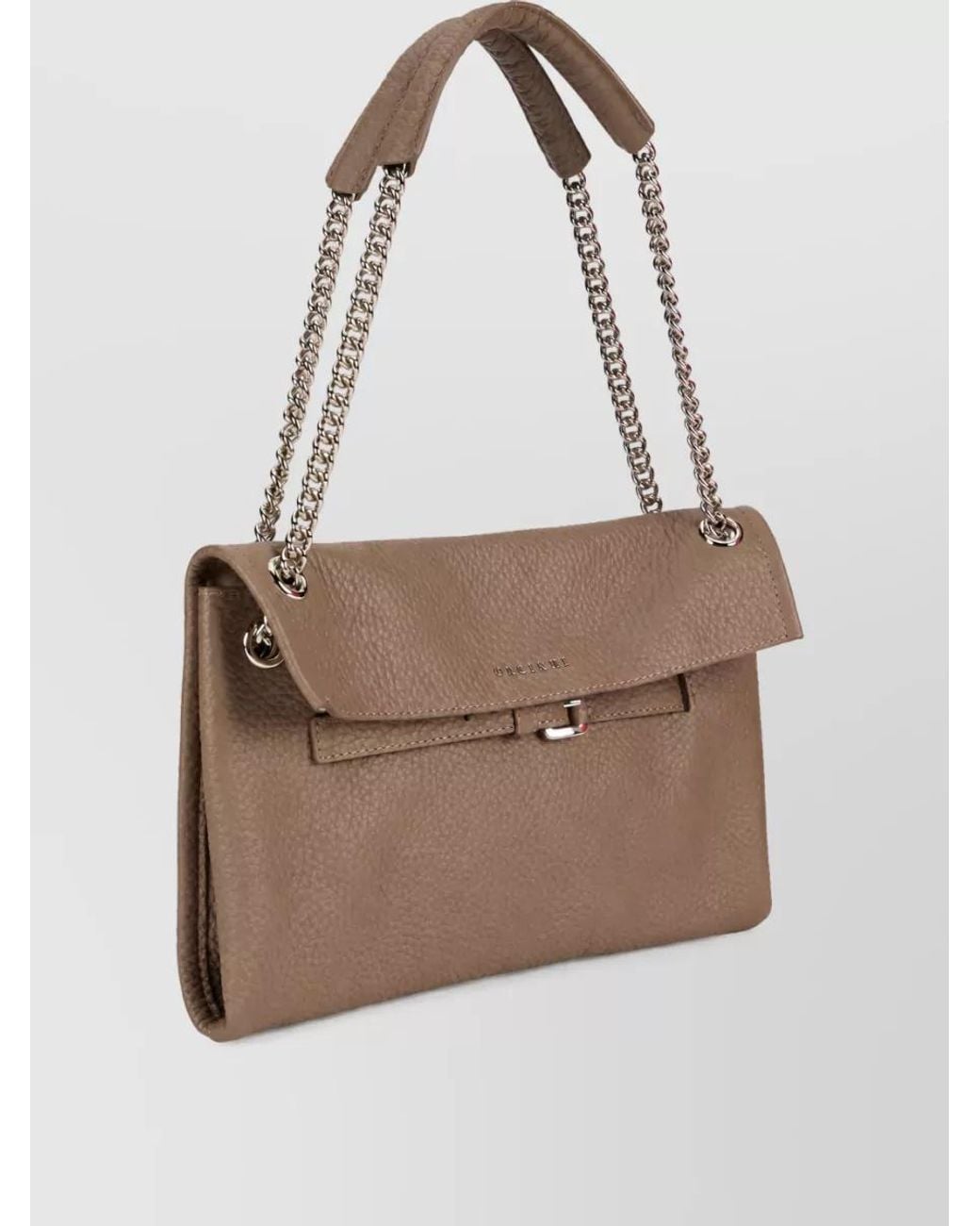 Orciani Natural Leather Shoulder Bag