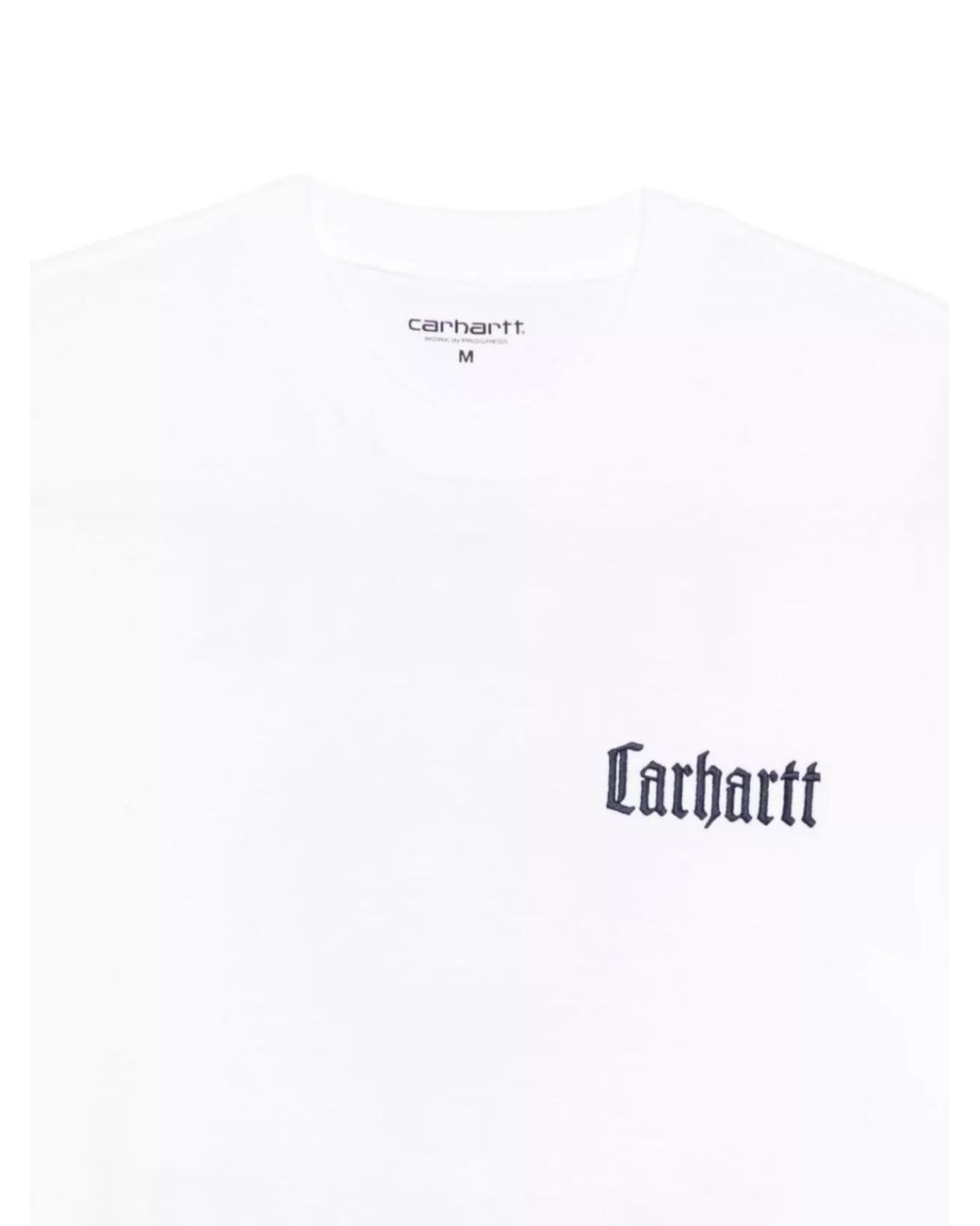 Carhartt White Organic Cotton Graphic Logo-Print T-Shirt for men
