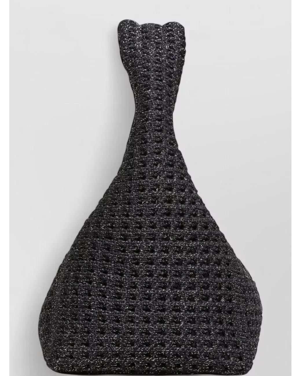 Marc Jacobs Black The Mini Sack Crochet Shoulder Bag