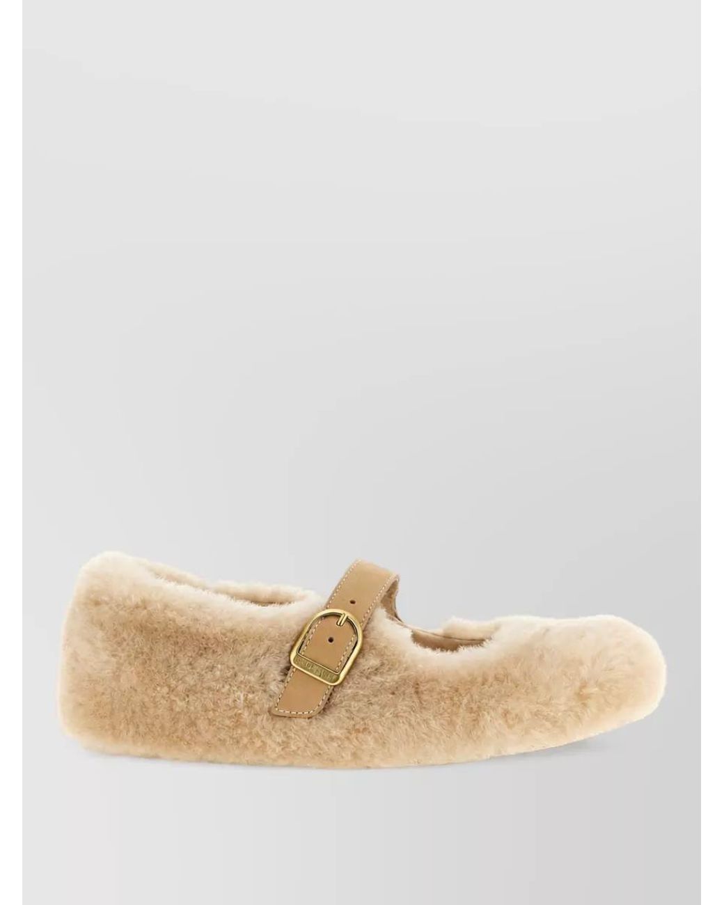 Birkenstock Natural Leather Santa Clarita Ballet Flats