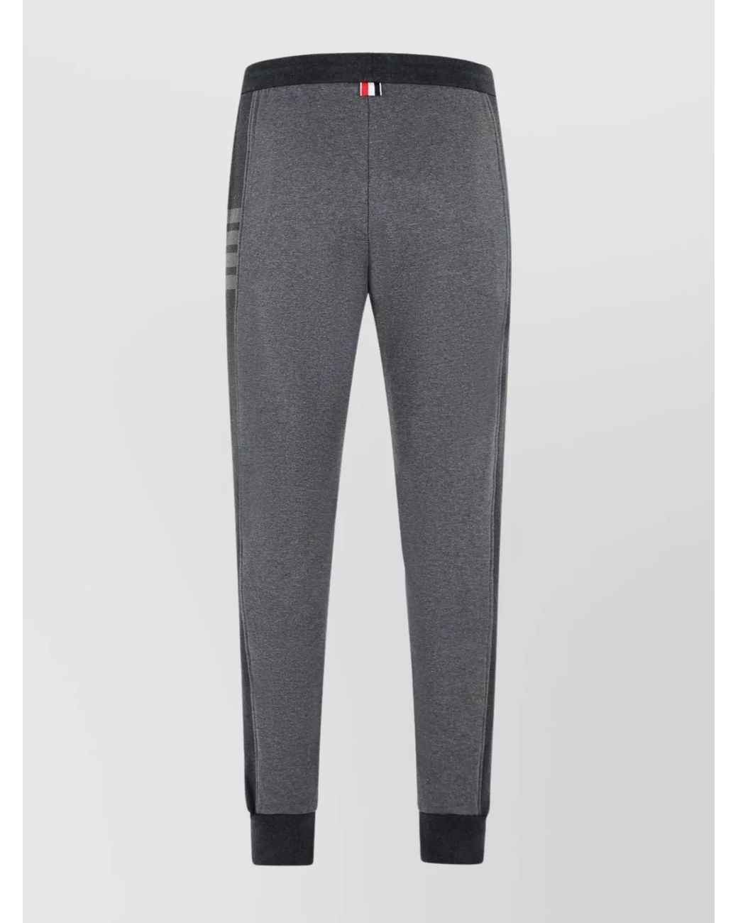 Thom Browne Gray Cotton 4-Bar Track Pants for men