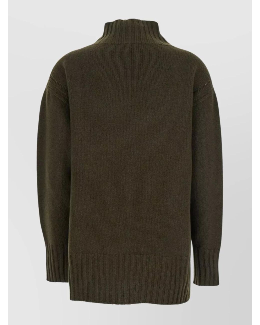 Tom Ford Green Cable-Knit Cashmere Mock-Neck Jumper