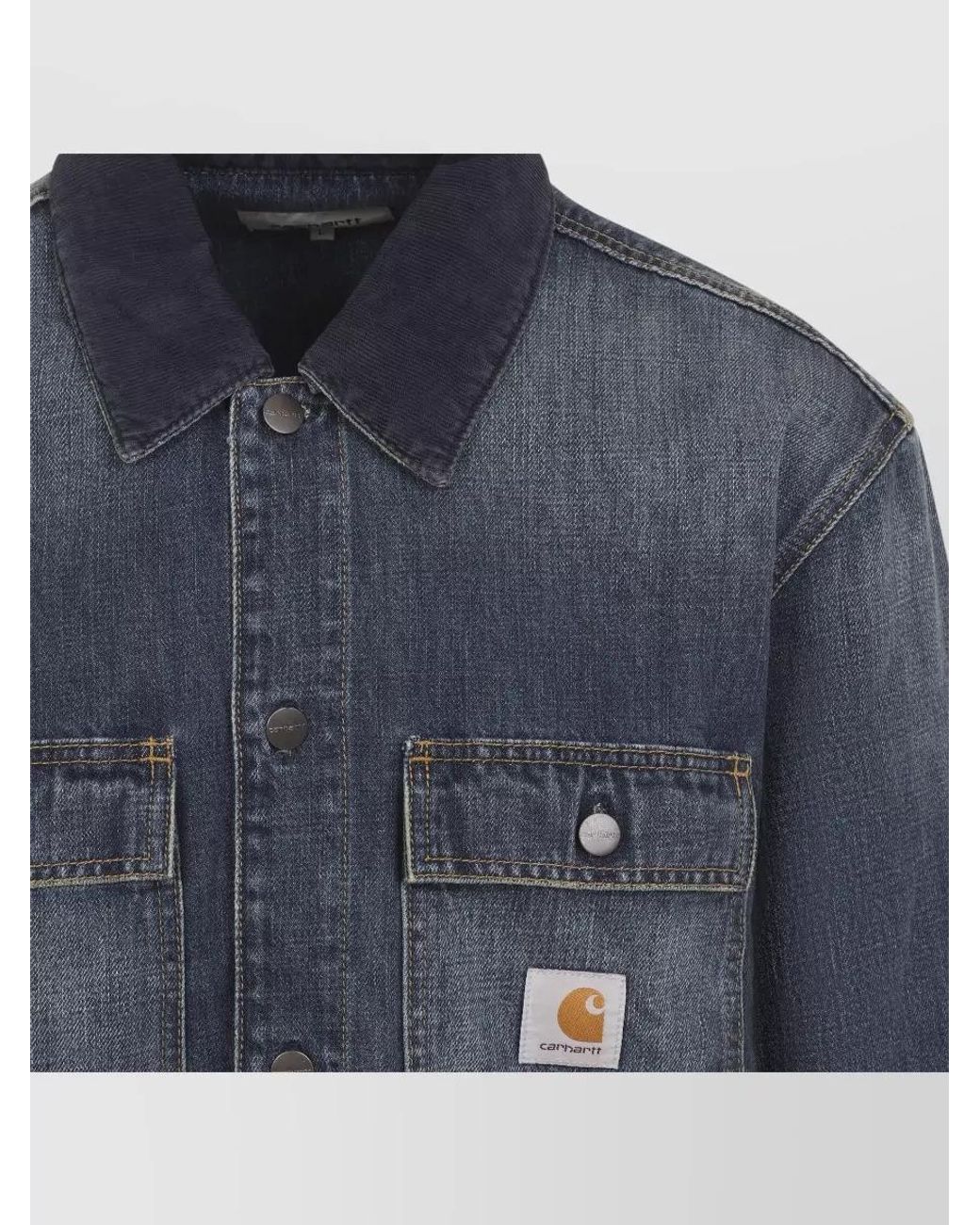 Carhartt Blue Denim Shirt Jacket for men