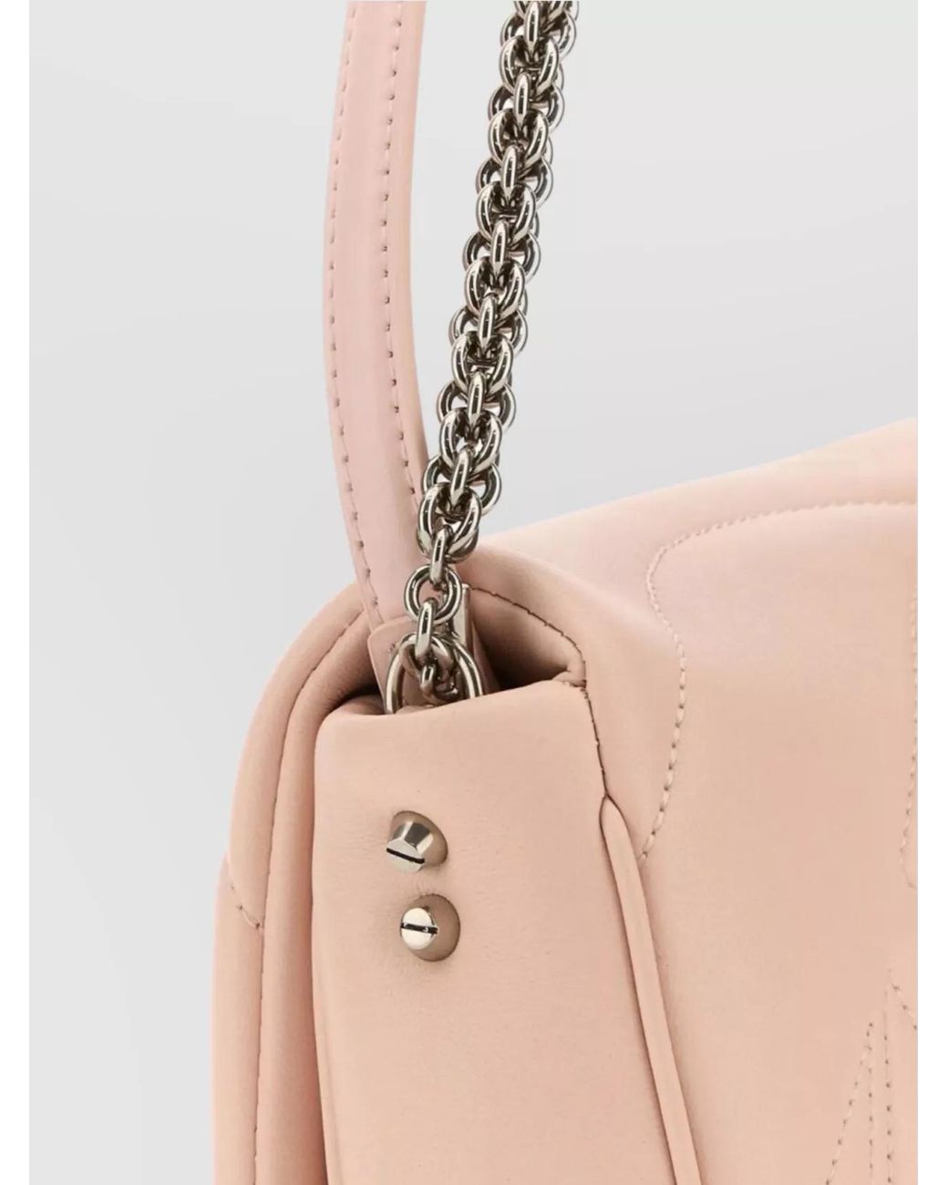 McQueen Pink The Seal Small Leather Shoulder Bag
