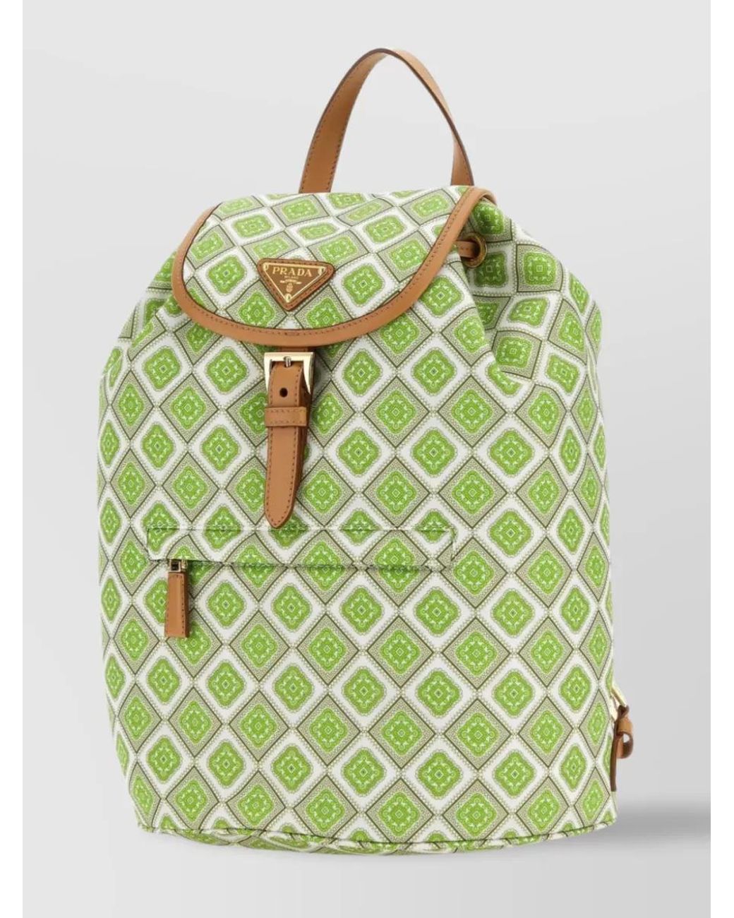 Prada Green Adjustable Strap Re-Nylon Backpack