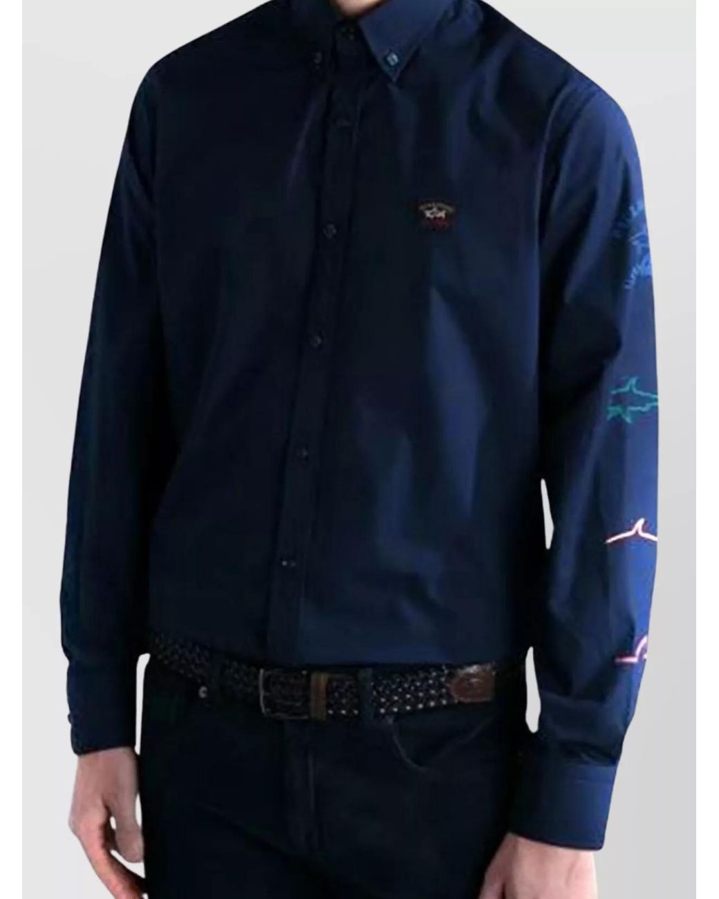 Paul & Shark Blue Cotton Shirt for men