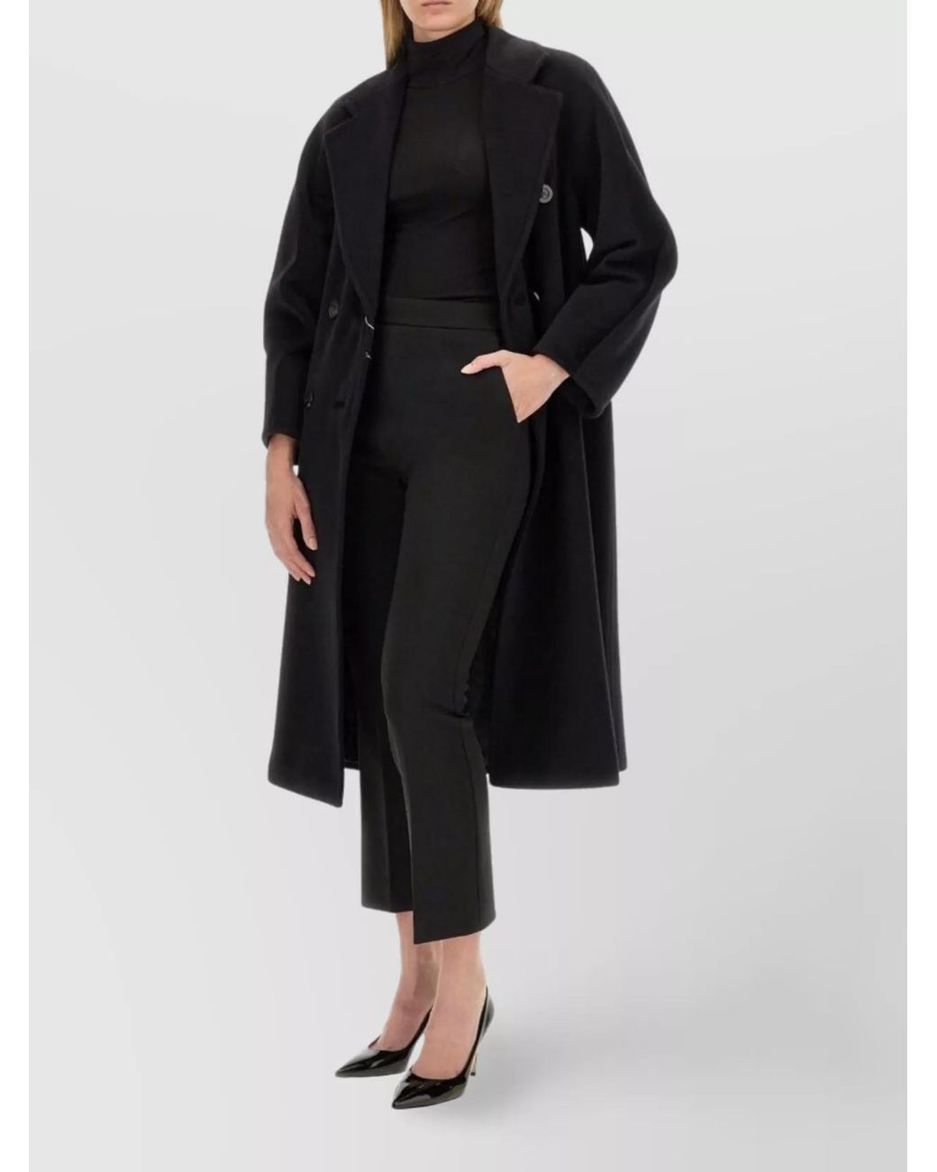 Max Mara Black Cropped Trousers