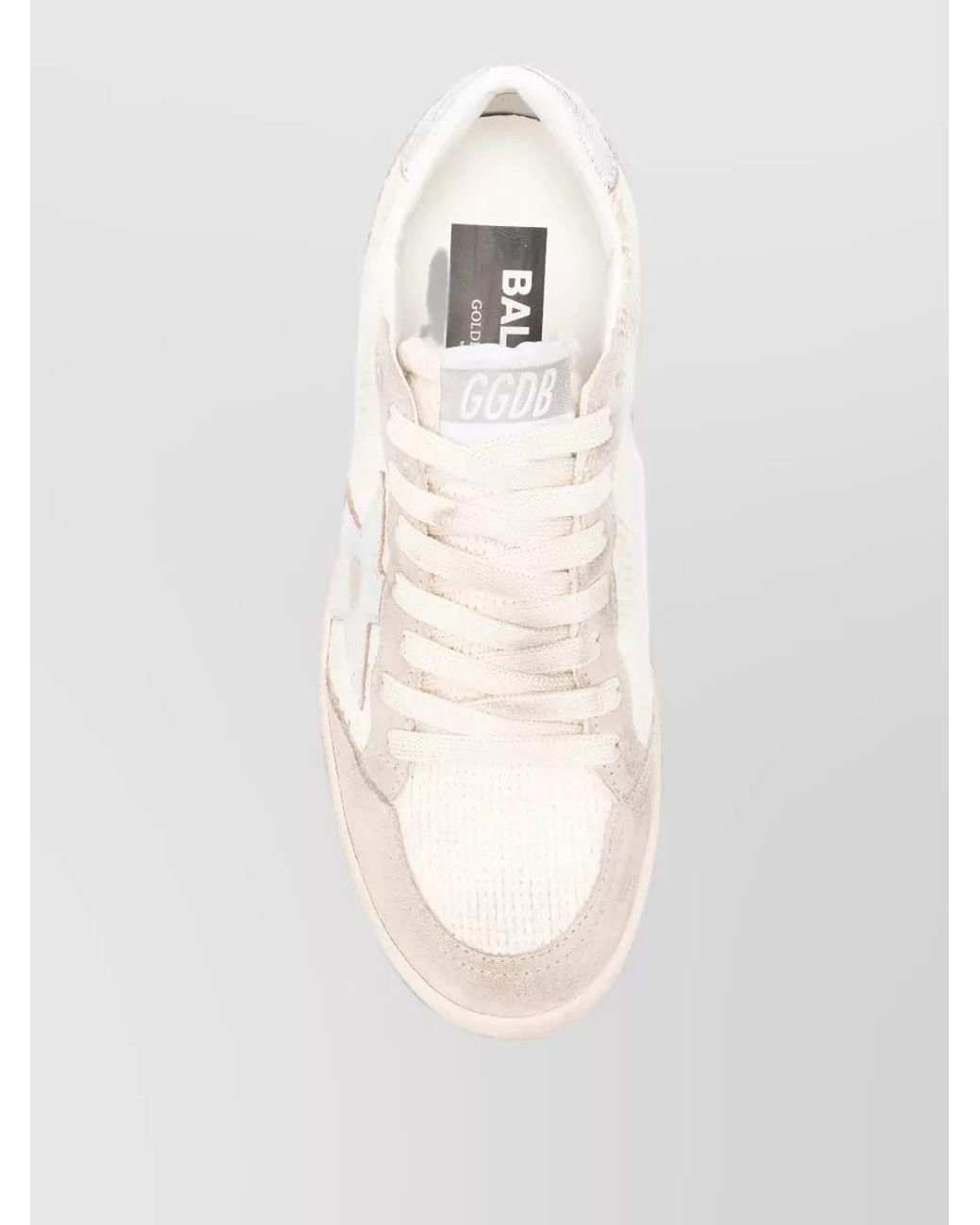 Golden Goose Deluxe Brand Natural Leather Crochet Low-Top Sneakers