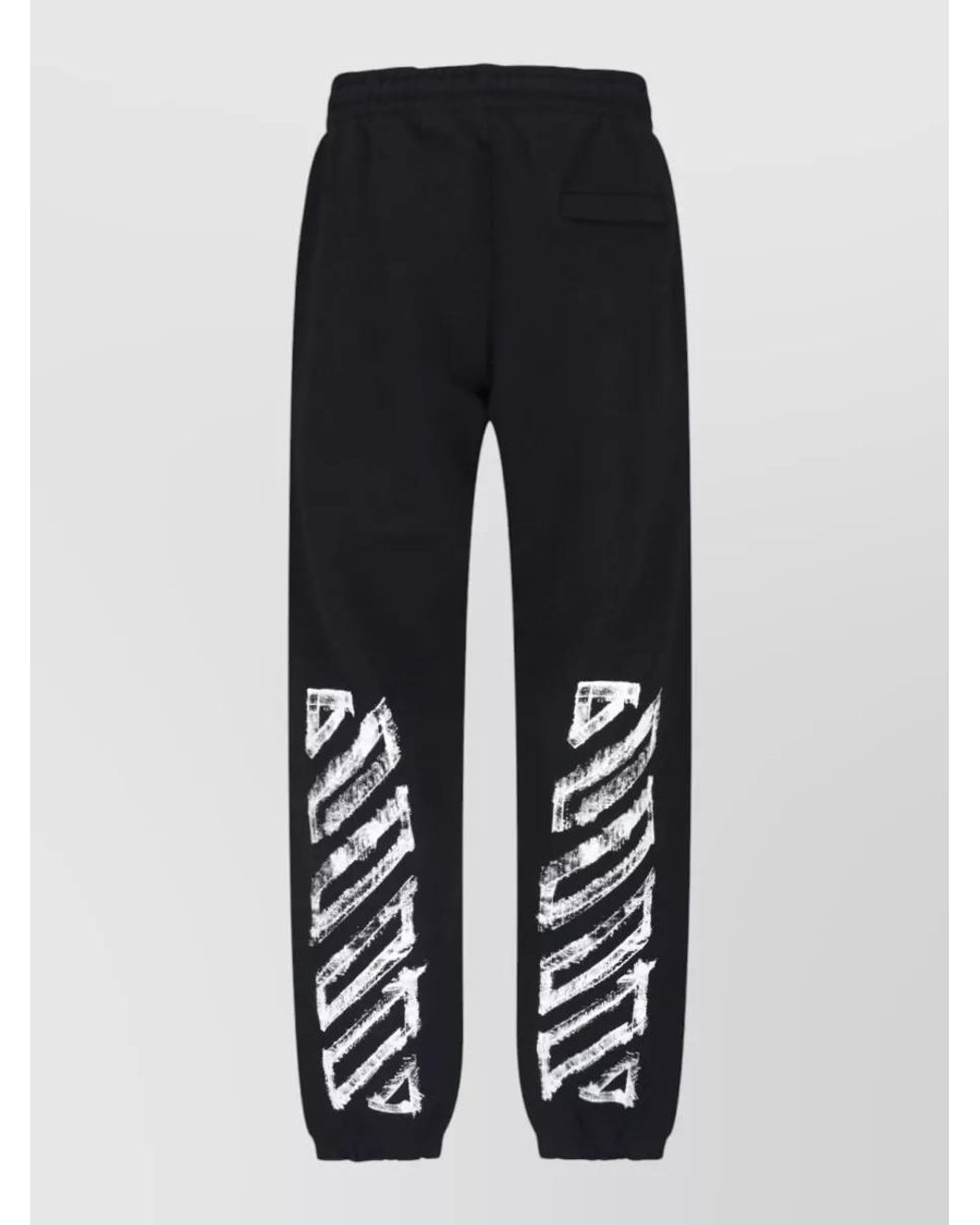 Off-White c/o Virgil Abloh Black Cotton Logo Print Track Pants for men