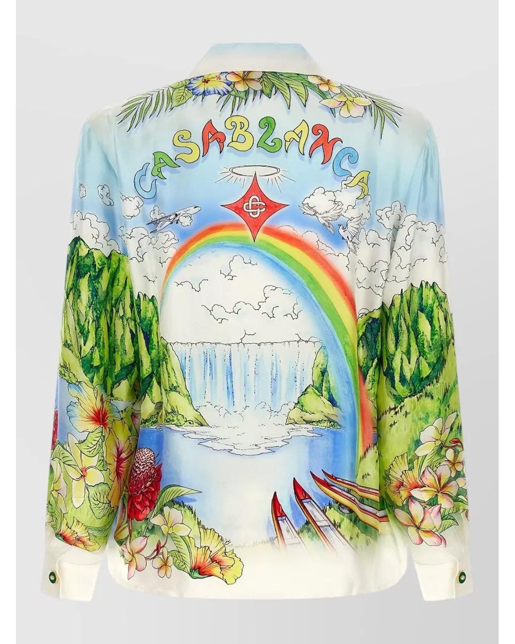 Casablanca Blue 'Aloha' Shirt for men