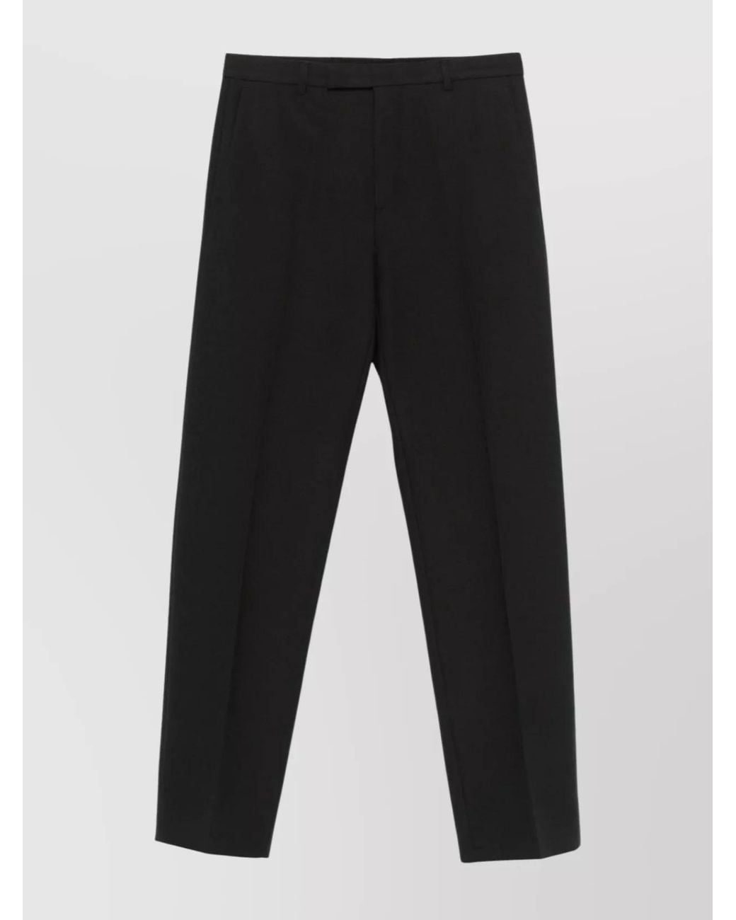 Gucci Black Twill Straight-Leg Trousers for men