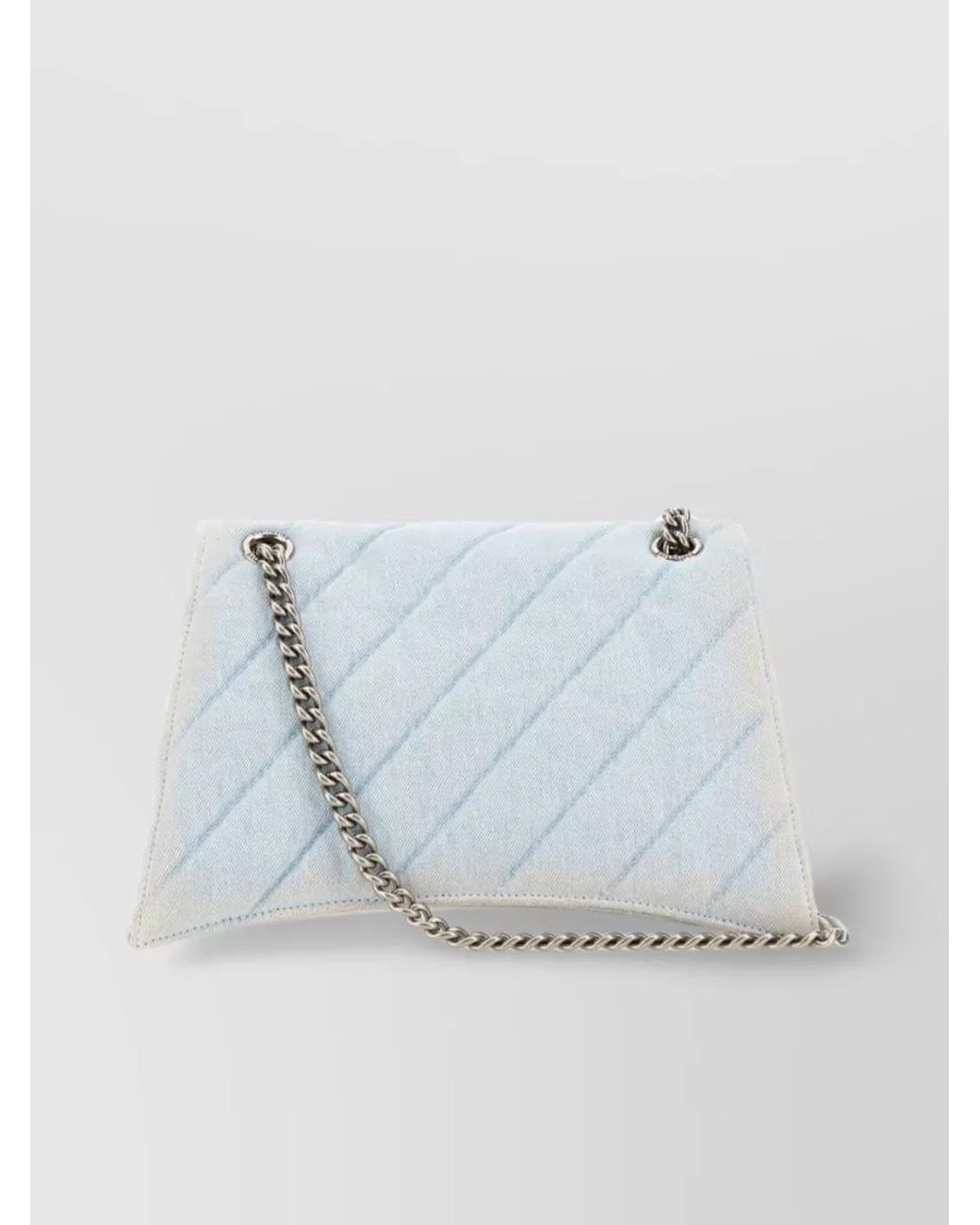 Balenciaga Blue Crush M Denim Quilted Shoulder Bag