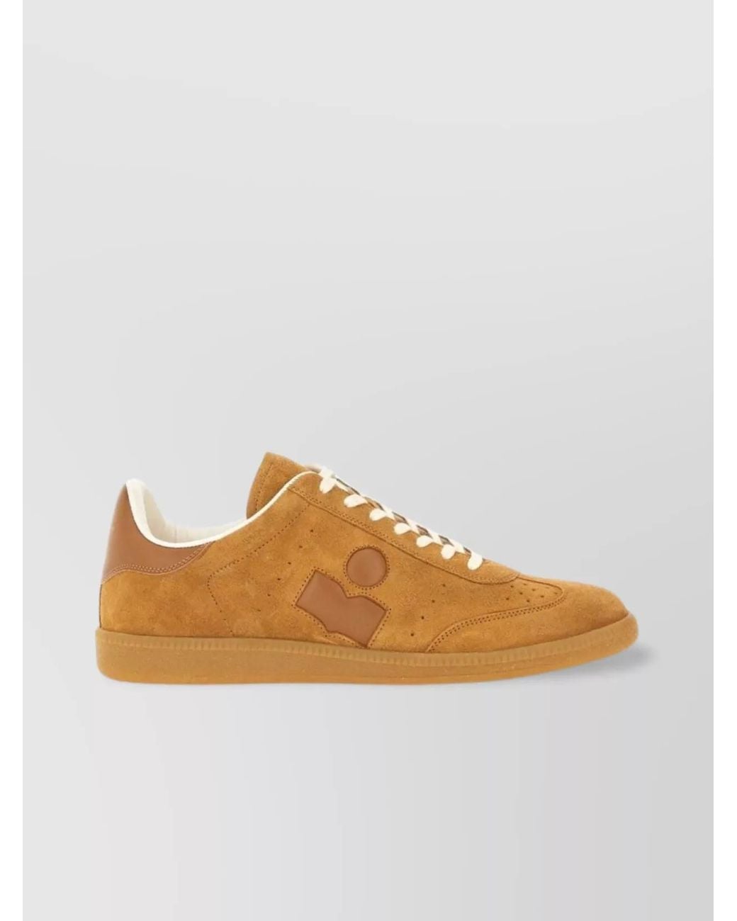 Isabel Marant Orange Leather Low-Top Sneakers for men