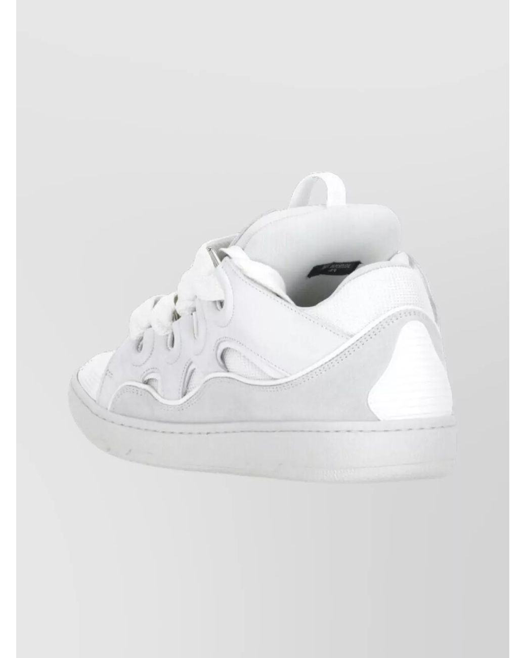 Lanvin White Leather High-Top Sneakers