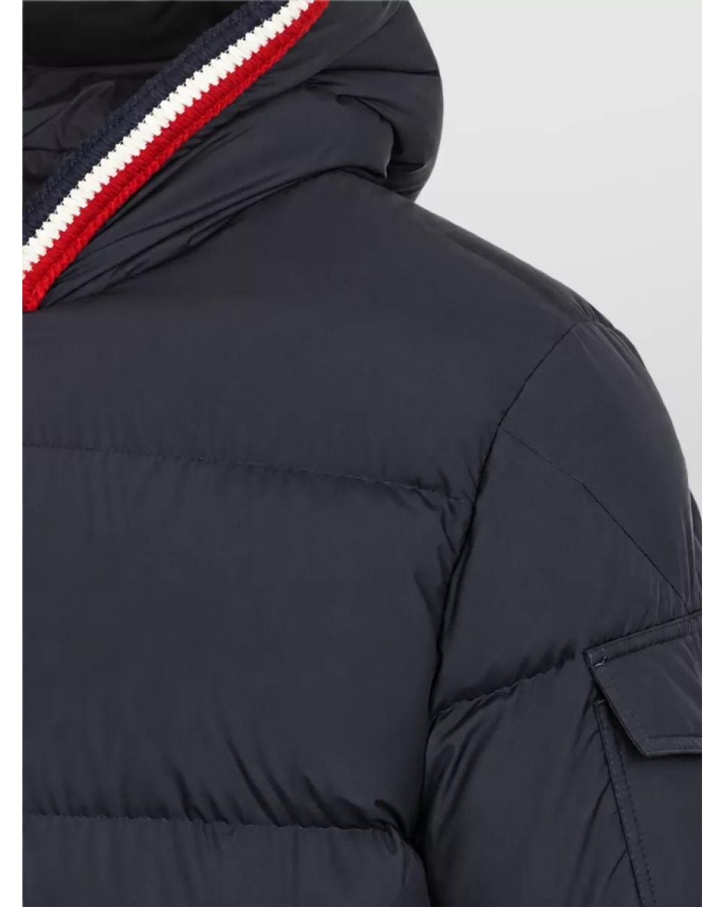 Moncler Blue Down Hooded Puffer Jacket for men
