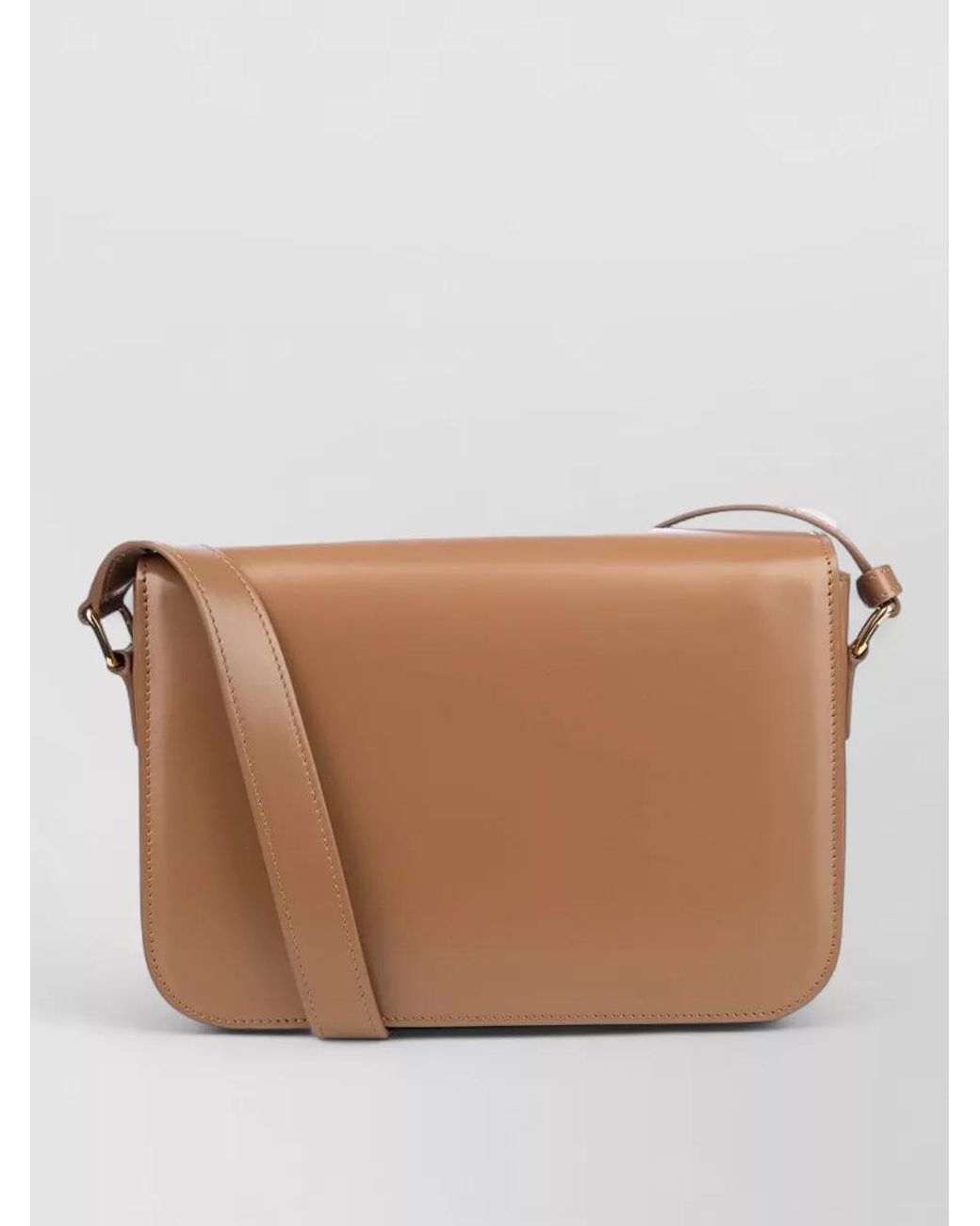 Céline Brown Calfskin Crossbody Bag