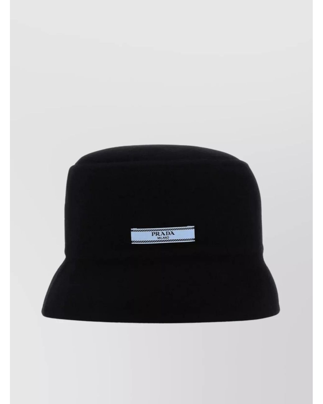 Prada Black Cashmere Bucket Hat
