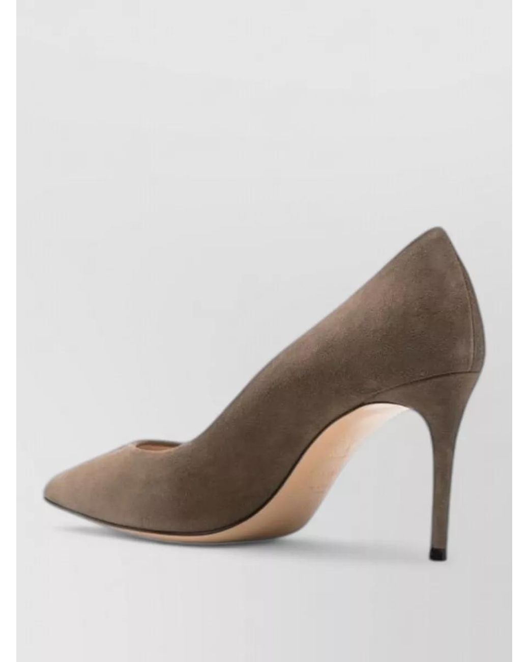 Casadei Brown Suede High-Heel Pumps